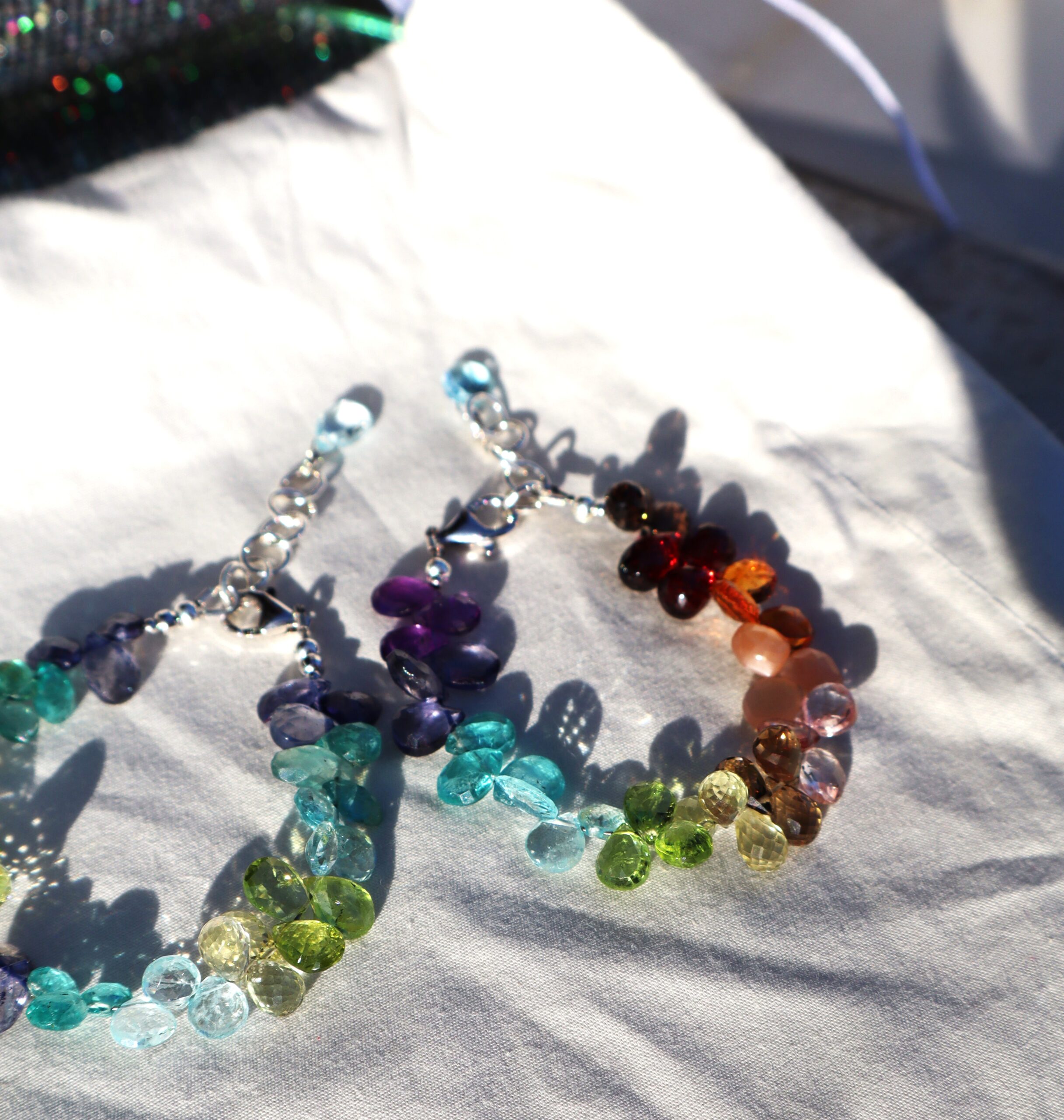 Bracciale con Gocce arcobaleno-colori freddi - immagine 6