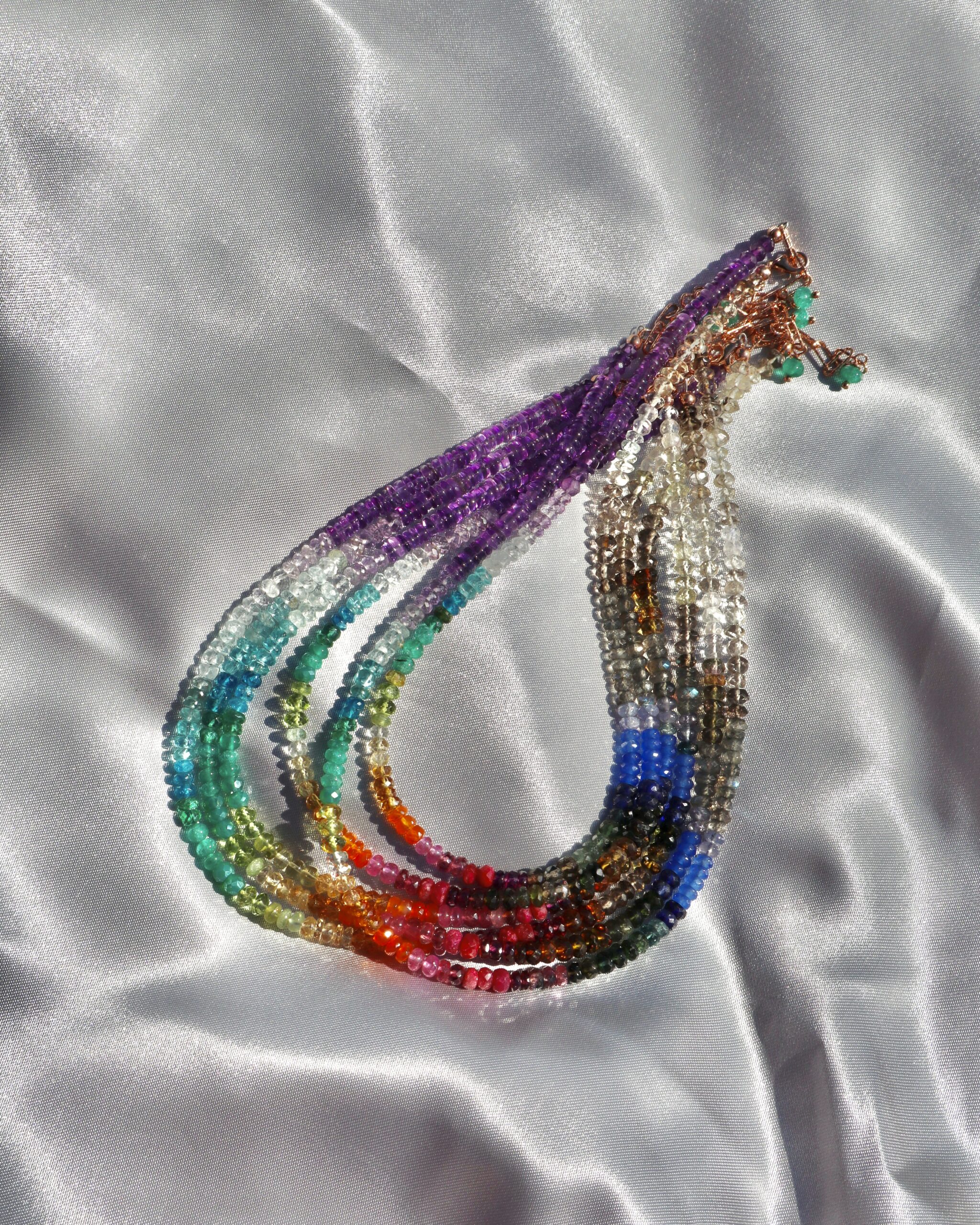 Girocollo arcobaleno con pietre preziose - immagine 19