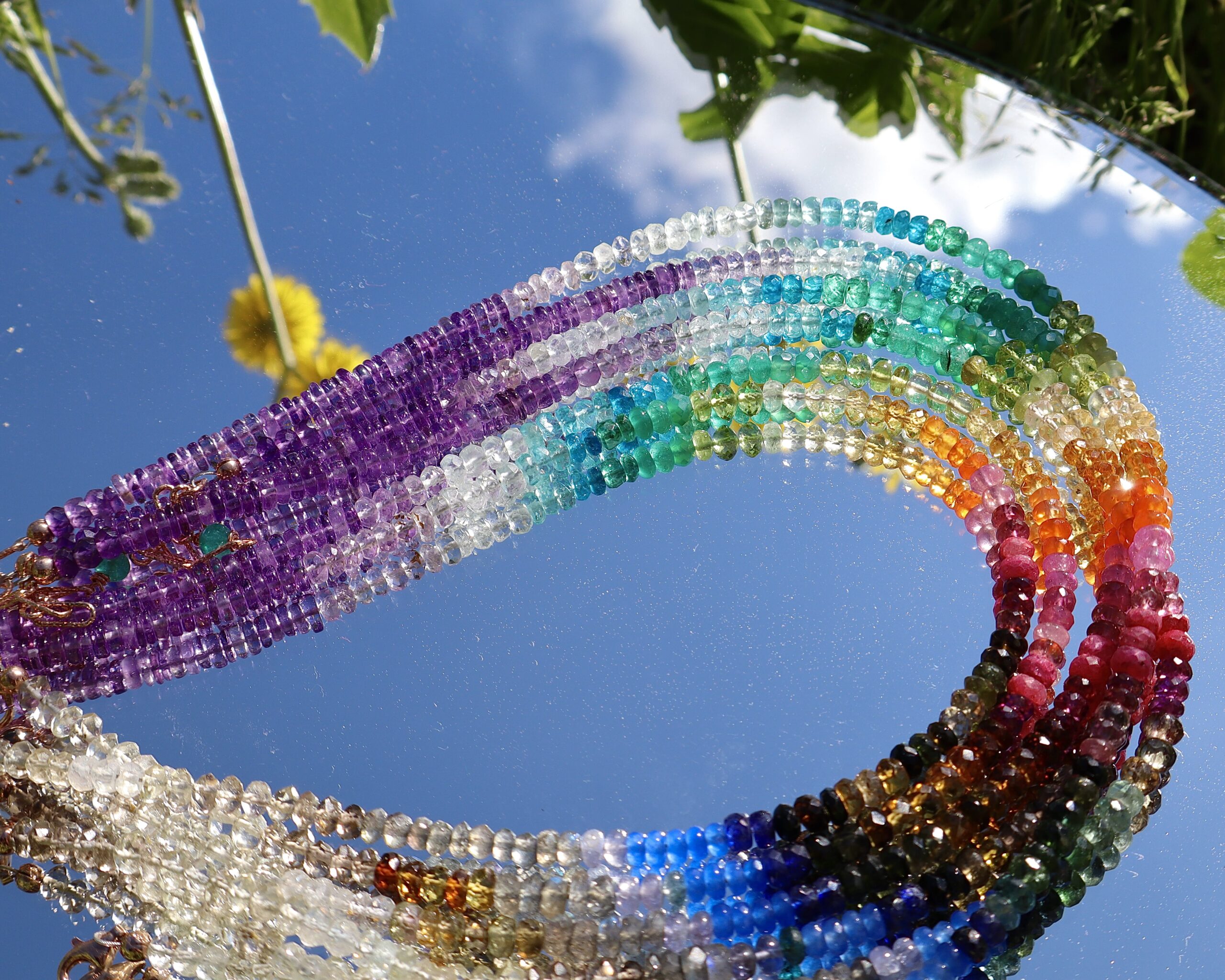 Girocollo arcobaleno con pietre preziose - immagine 20