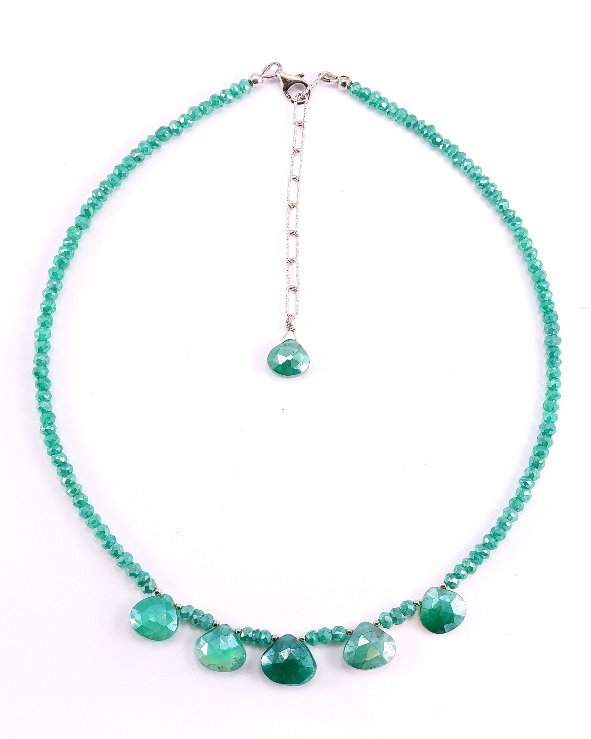 Collana in Agata verde