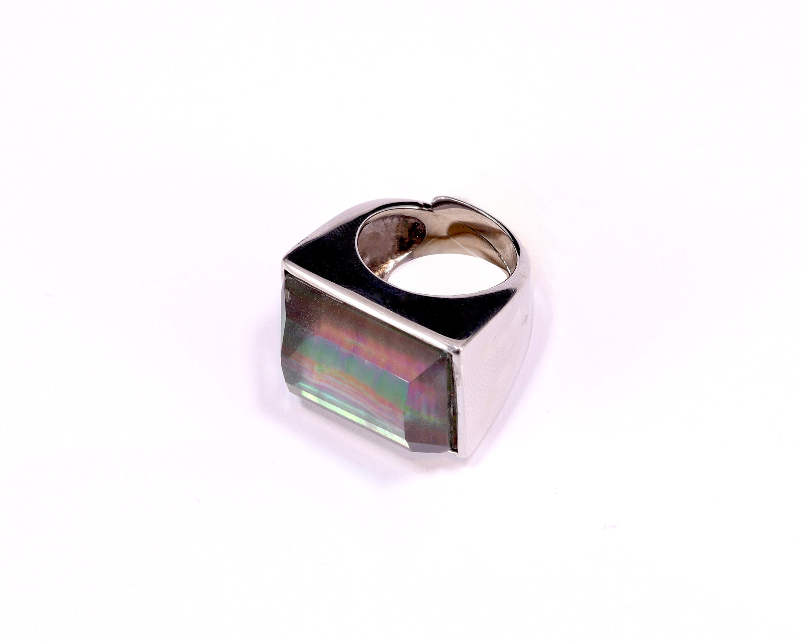 Anello con madreperla e quarzo - immagine 5