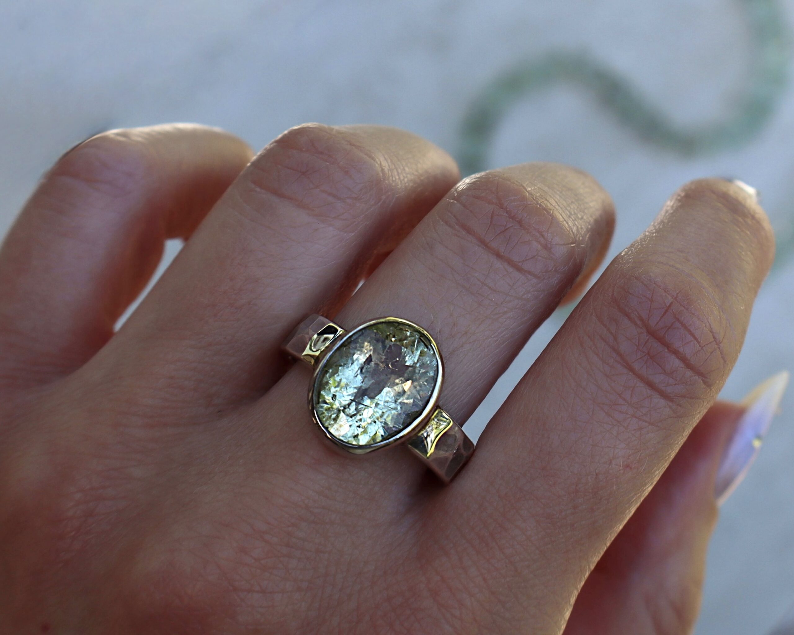 Anello in Acquamarina Eliodoro - immagine 2