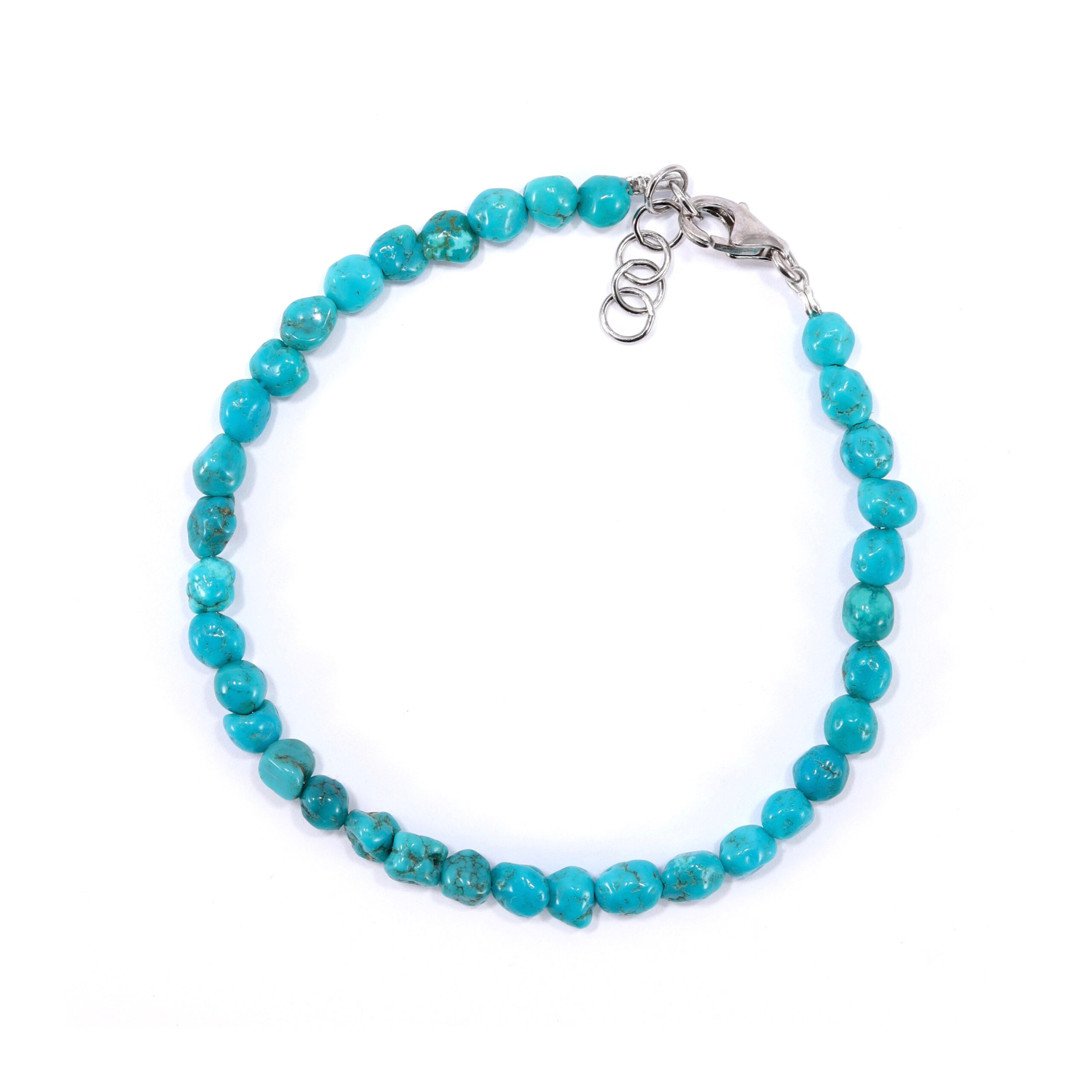 Bracciale con pepite grezze di Turchese del Nevada