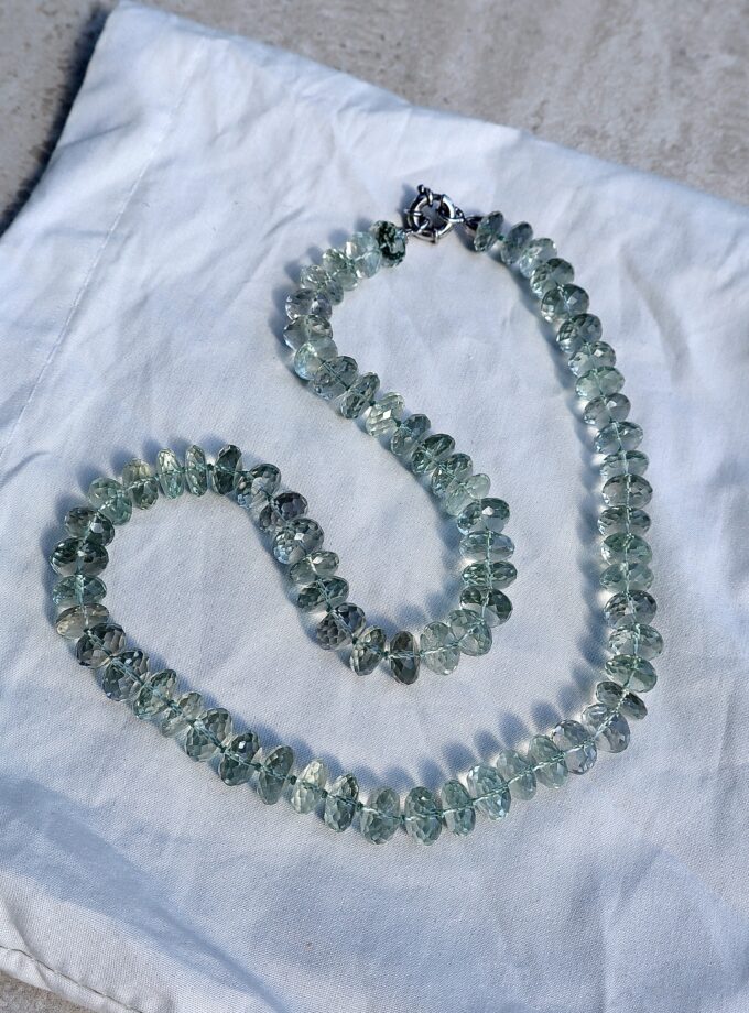 Collana in Prasiolite
