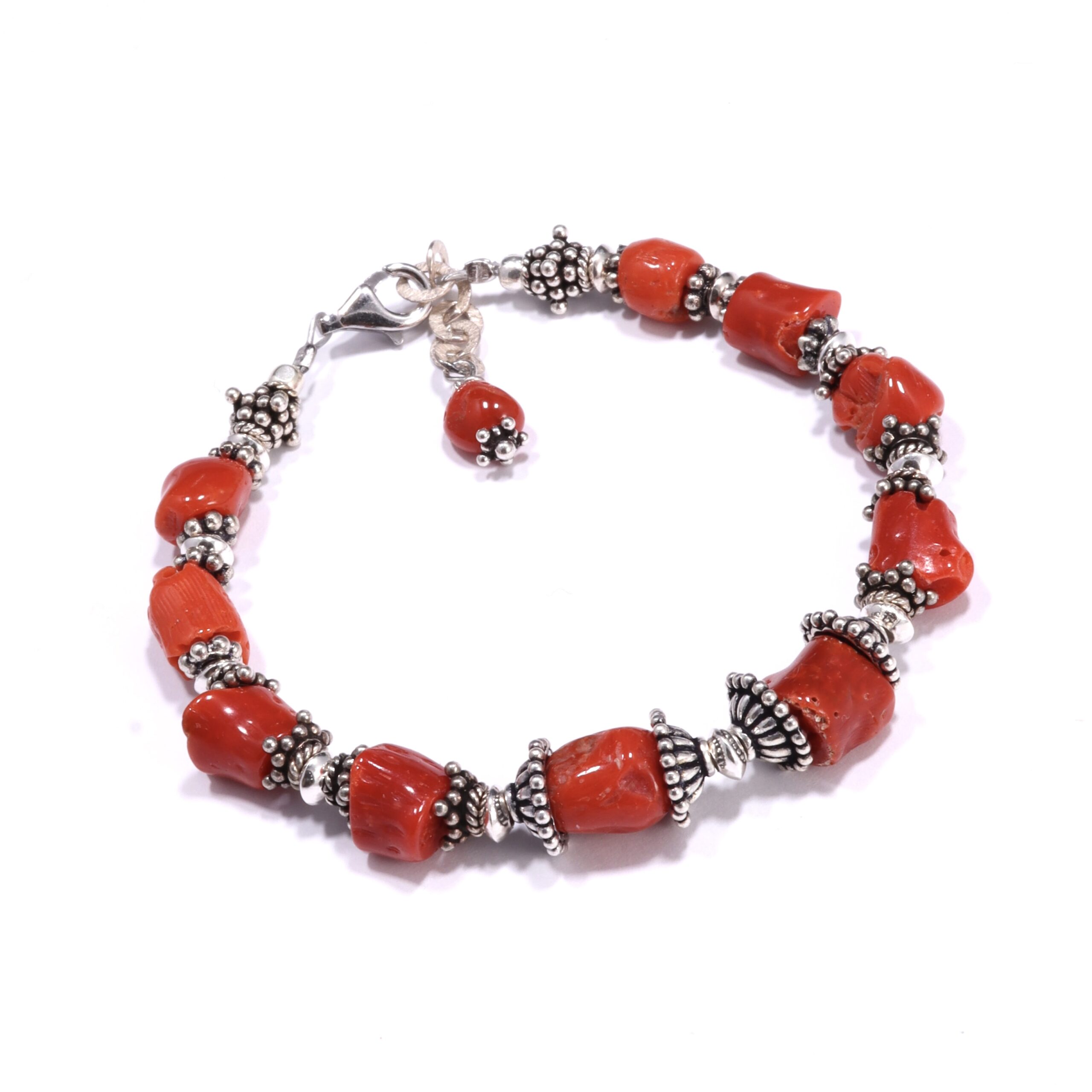 Bracciale in Corallo rosso scuro - immagine 3