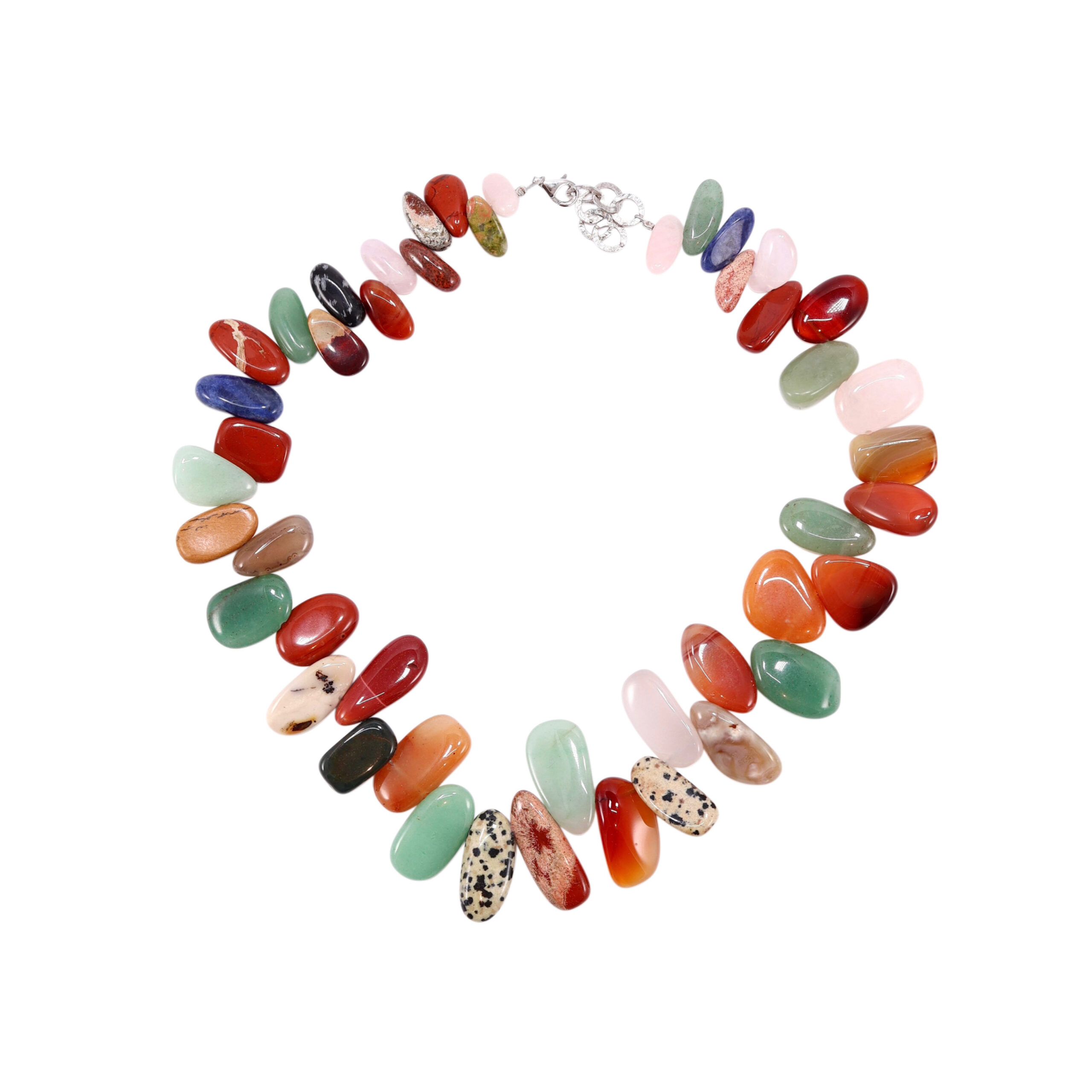 Collana con mix di Agate e Diaspri