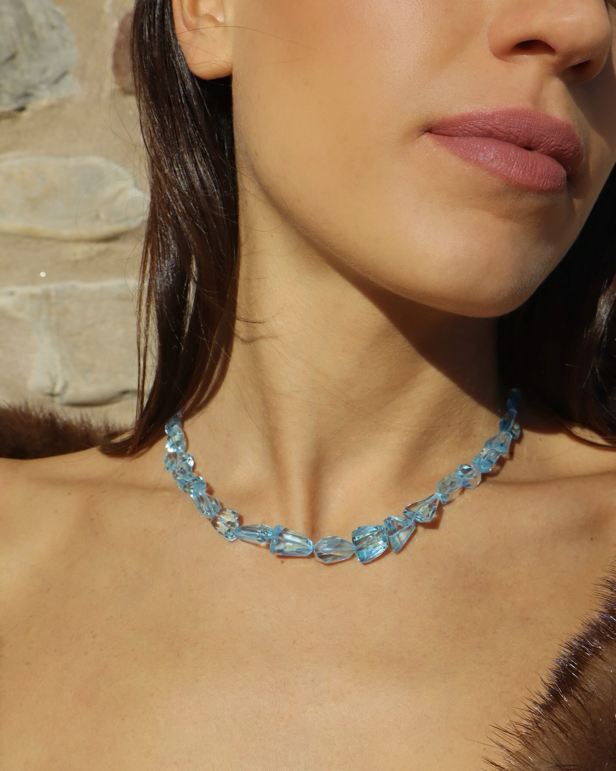 Collana in Topazio Azzurro Extra - immagine 7