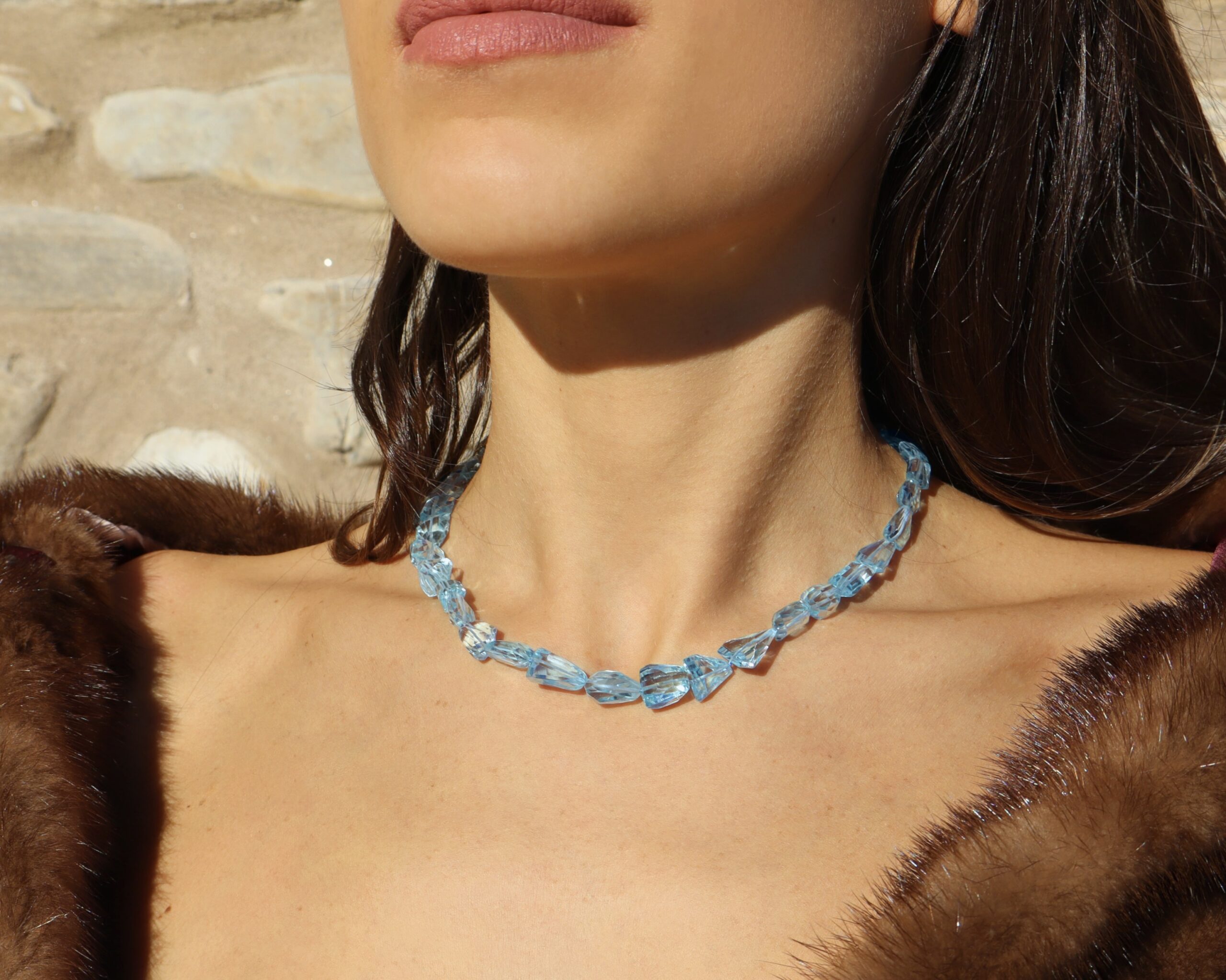 Collana in Topazio Azzurro Extra - immagine 3