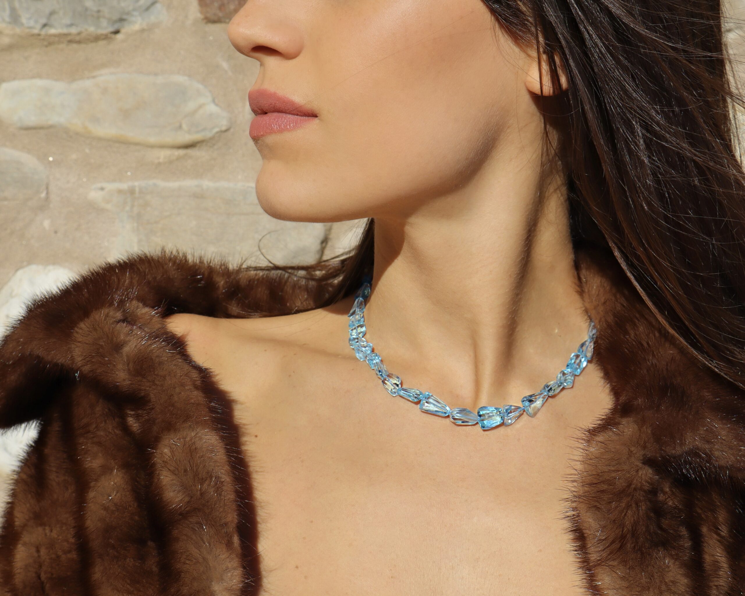 Collana in Topazio Azzurro Extra - immagine 2