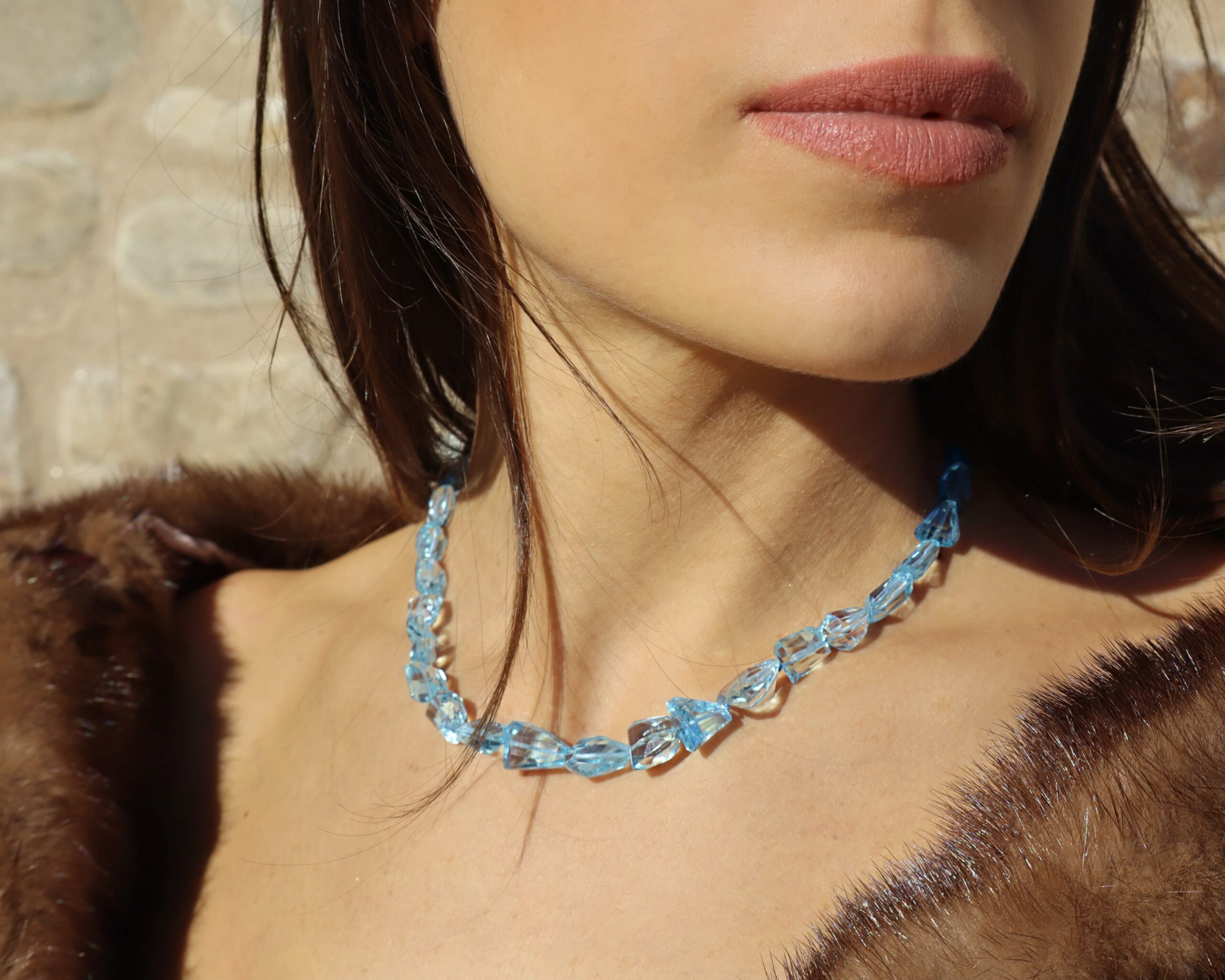Collana in Topazio Azzurro Extra - immagine 6