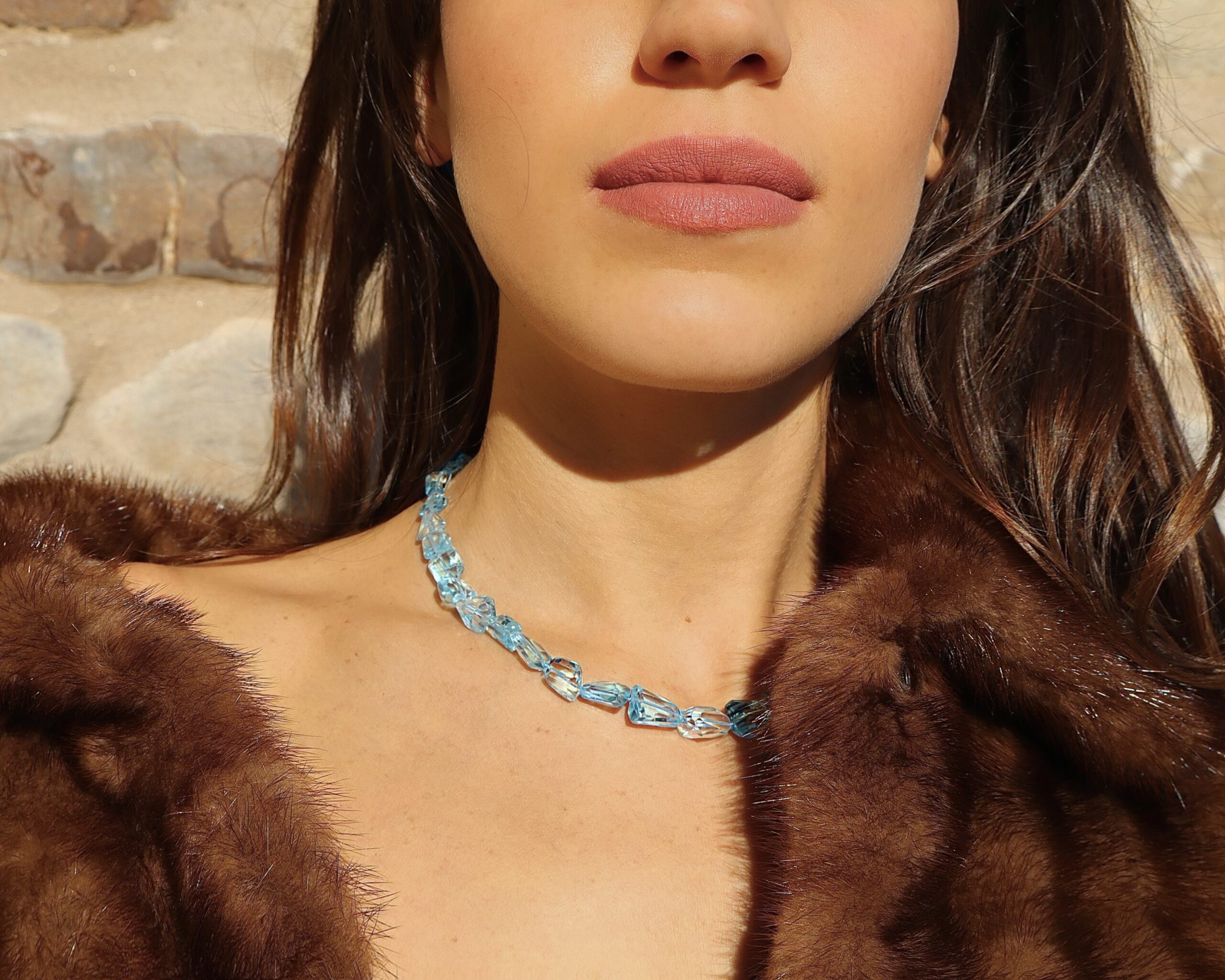 Collana in Topazio Azzurro Extra - immagine 5