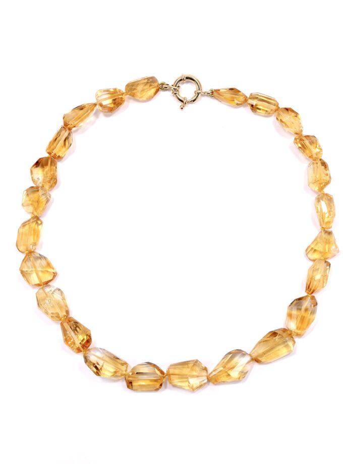 Collana in Quarzo Citrino Madeira
