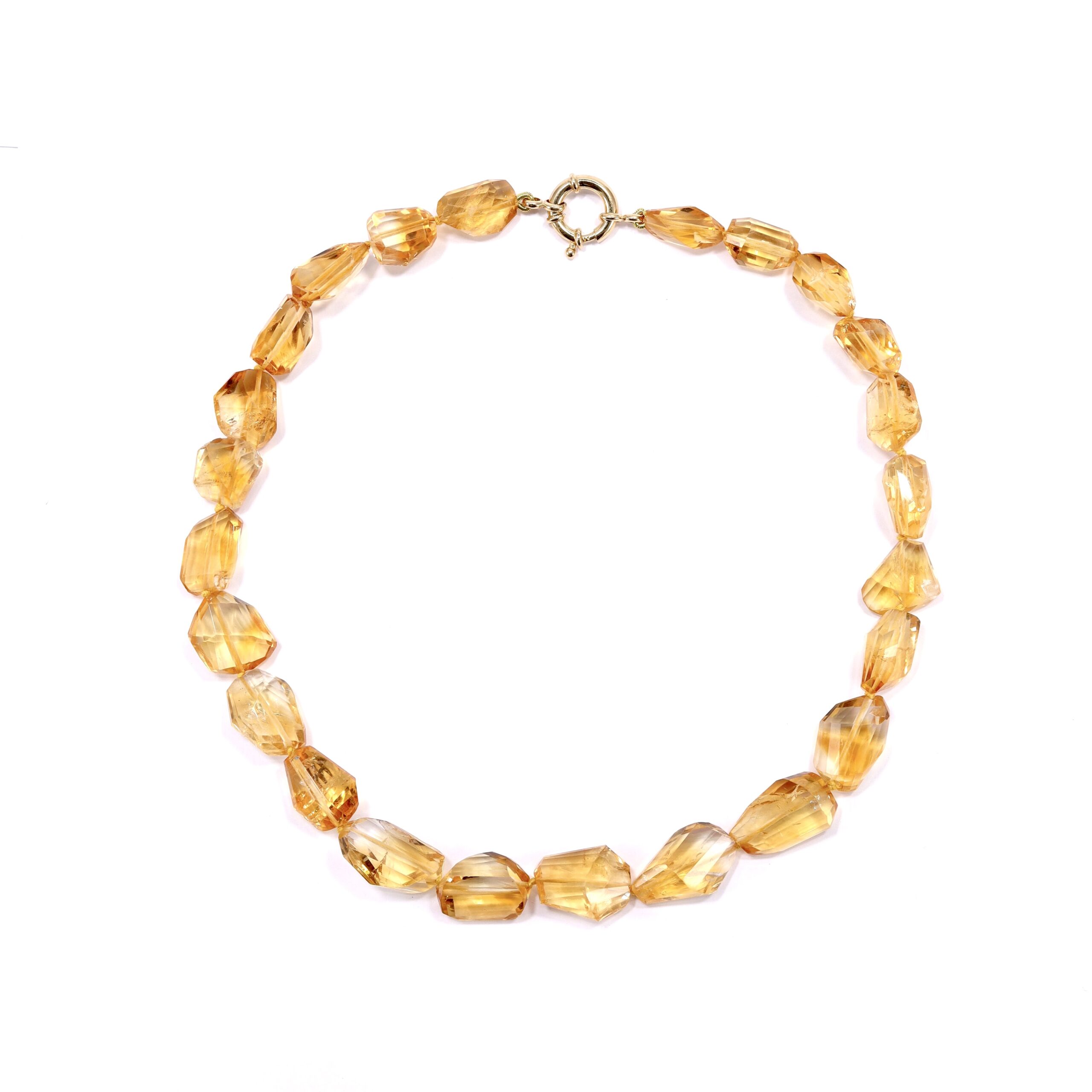 Collana in Quarzo Citrino Madeira