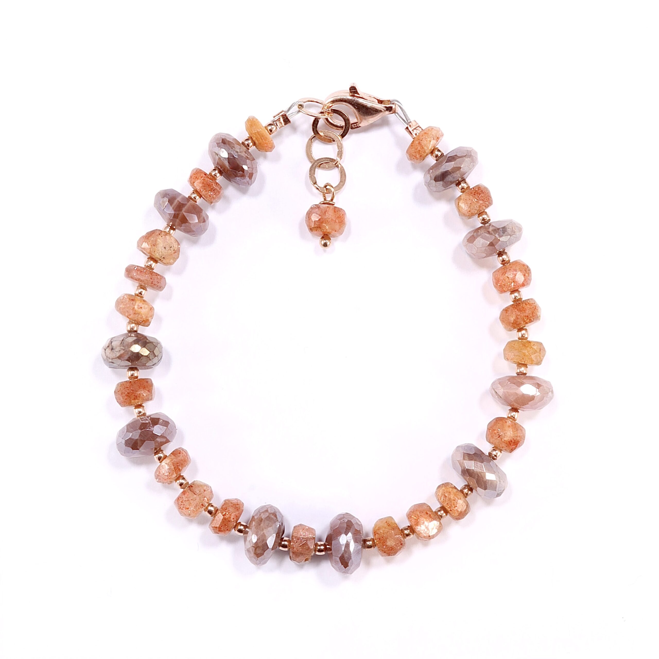 Bracciale in Adularia e Pietra del Sole