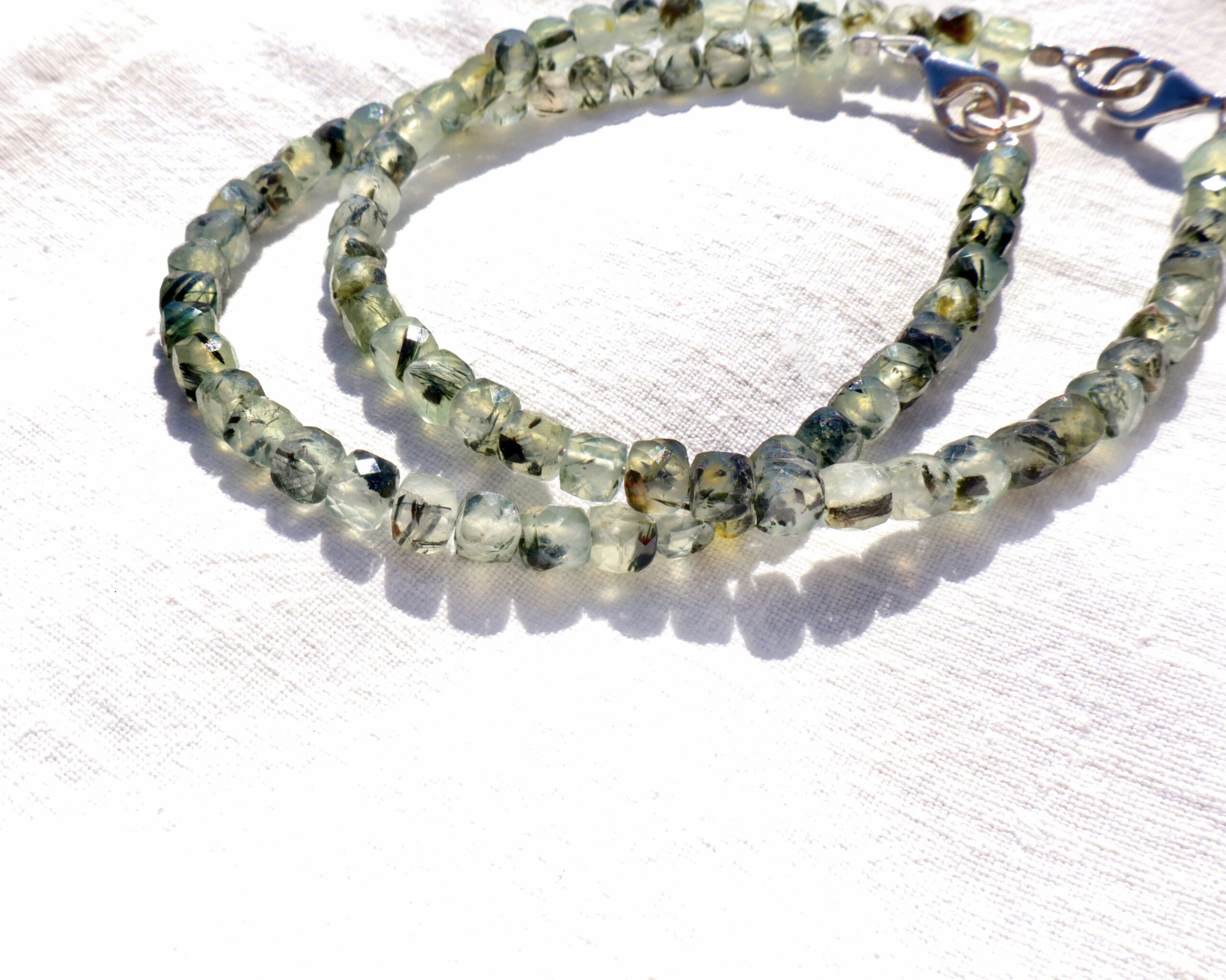 Bracciale in Quarzo tormalinato verde - immagine 5
