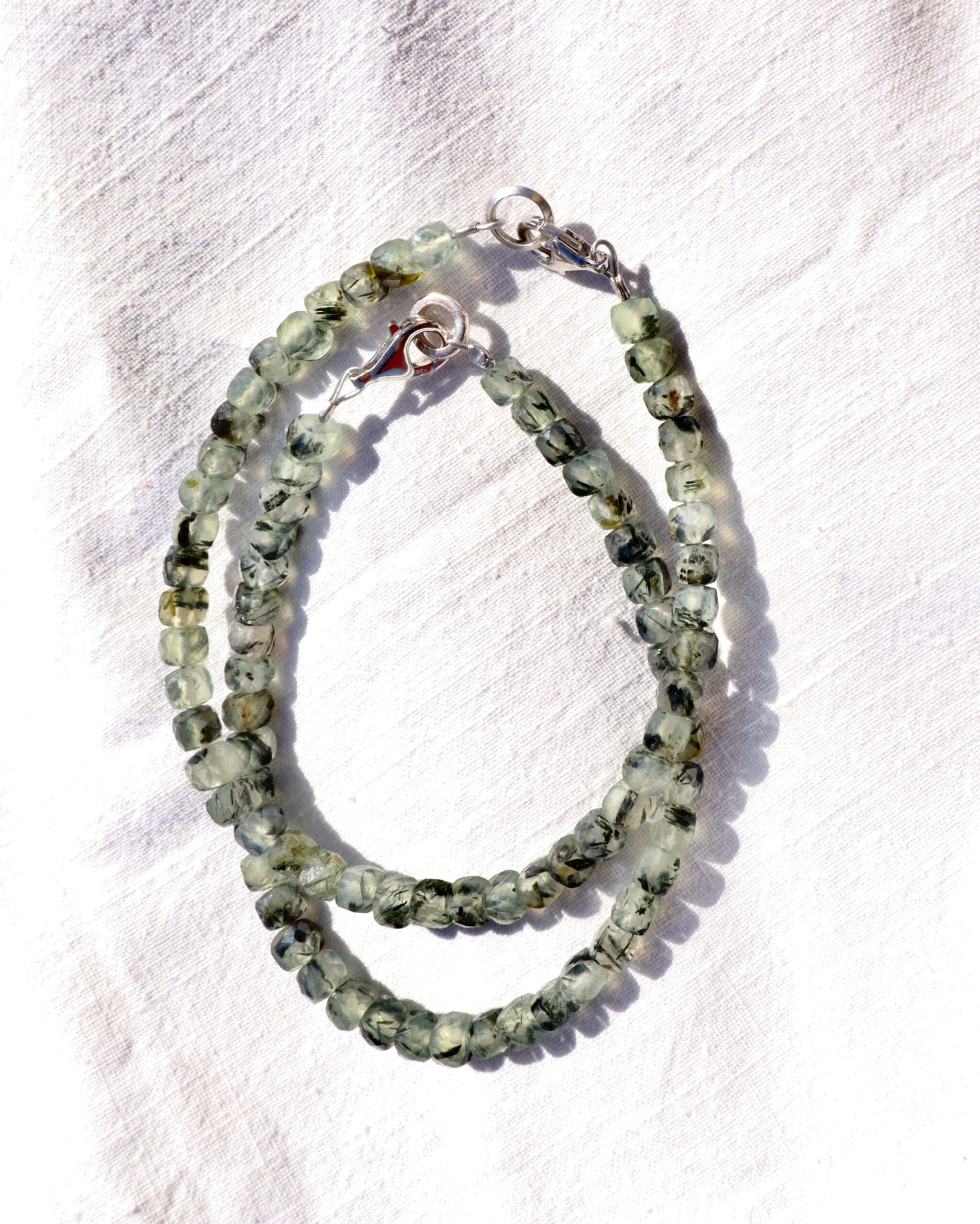 Bracciale in Quarzo tormalinato verde - immagine 6