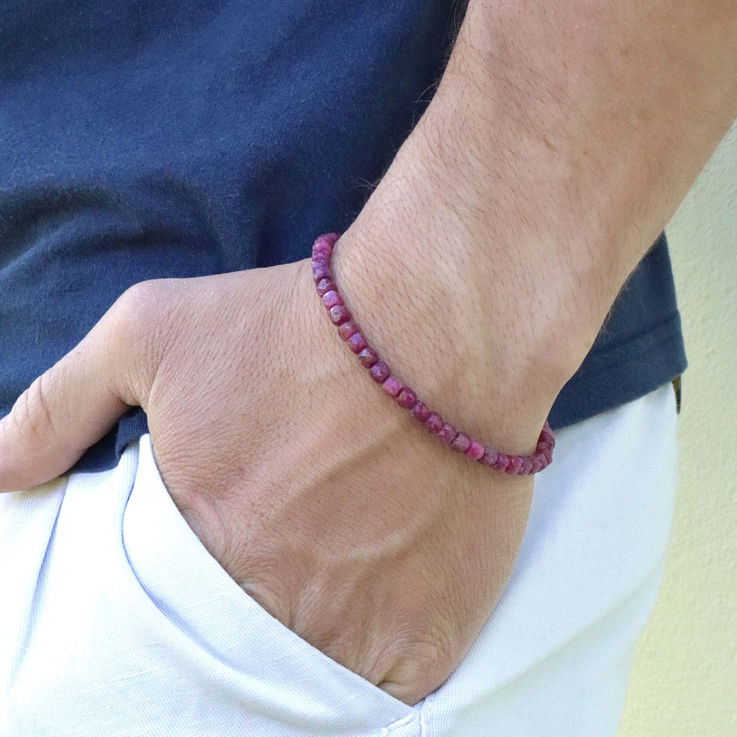 Bracciale in Rubino grezzo - immagine 2