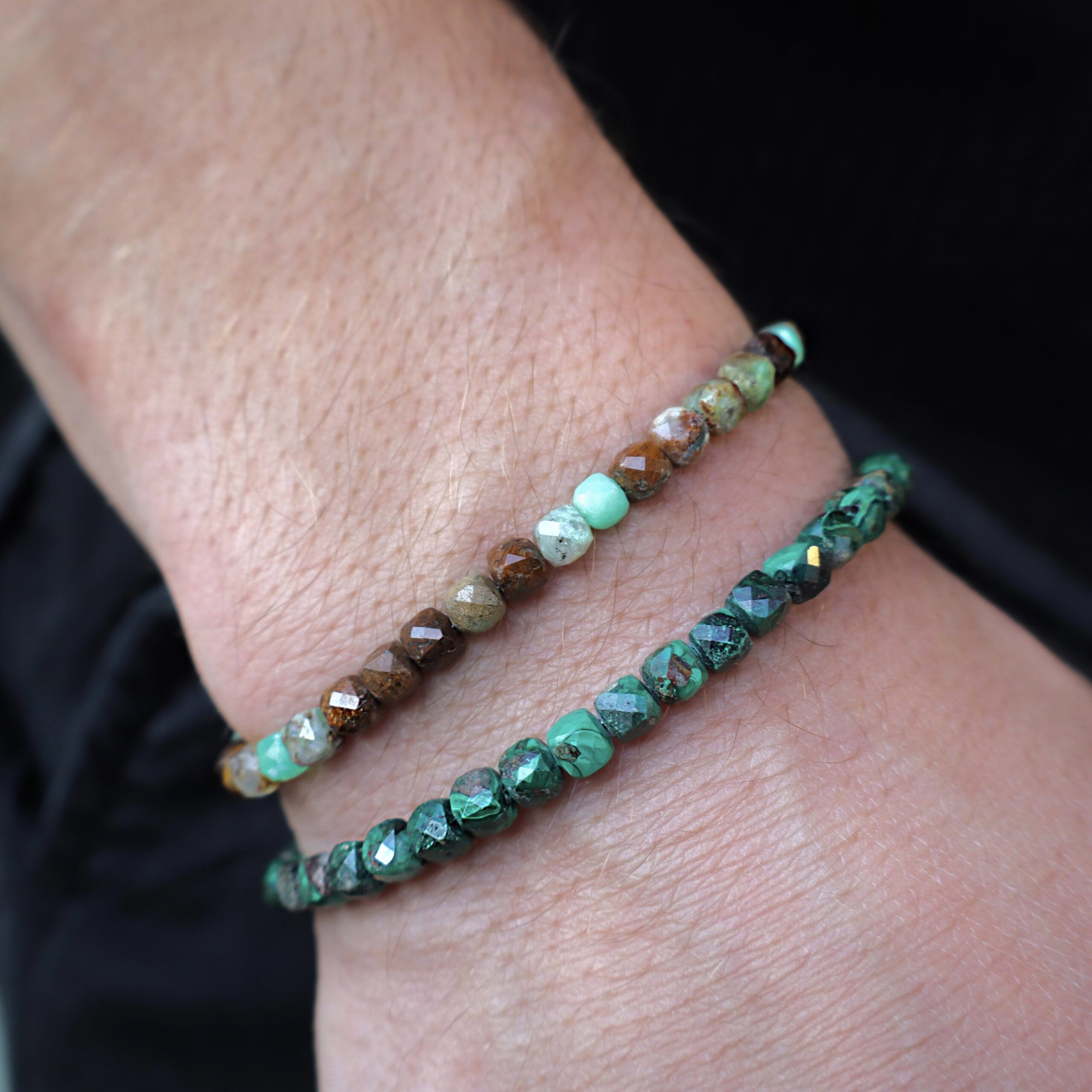 Bracciale in Crisoprasio su matrice - immagine 5