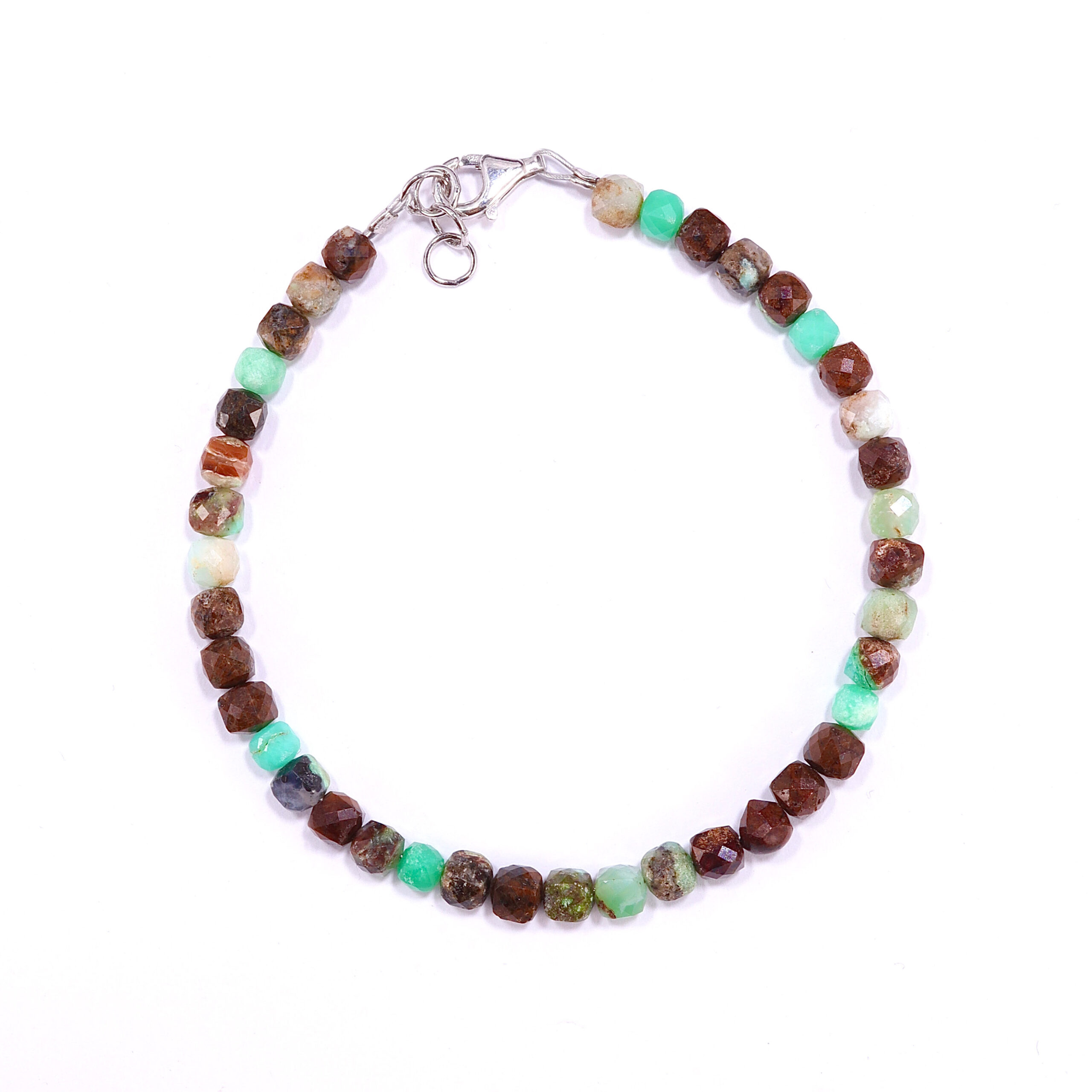 Bracciale in Crisoprasio su matrice