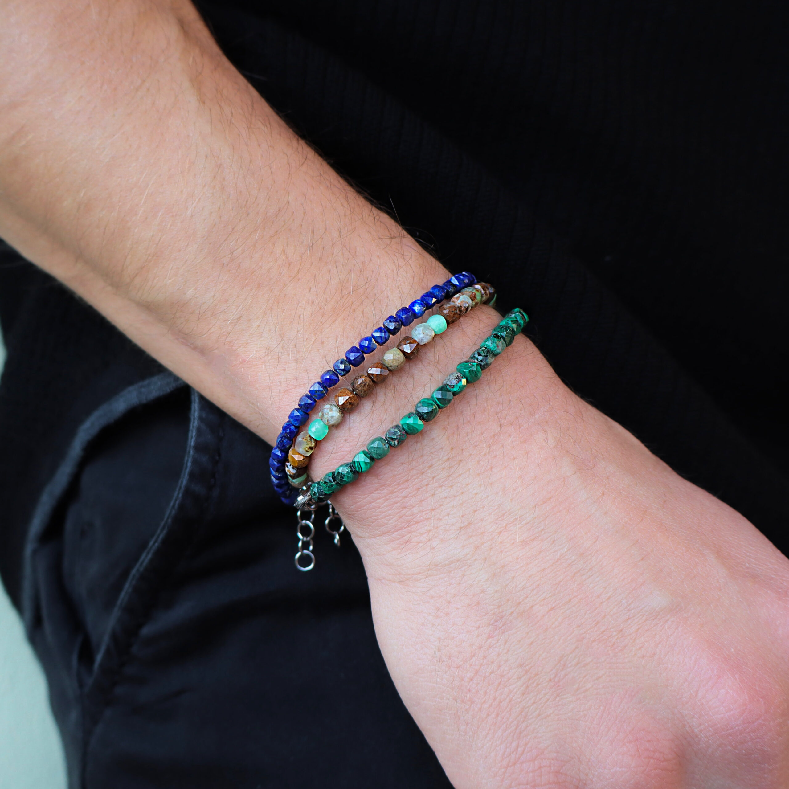 Bracciale in Crisoprasio su matrice - immagine 7