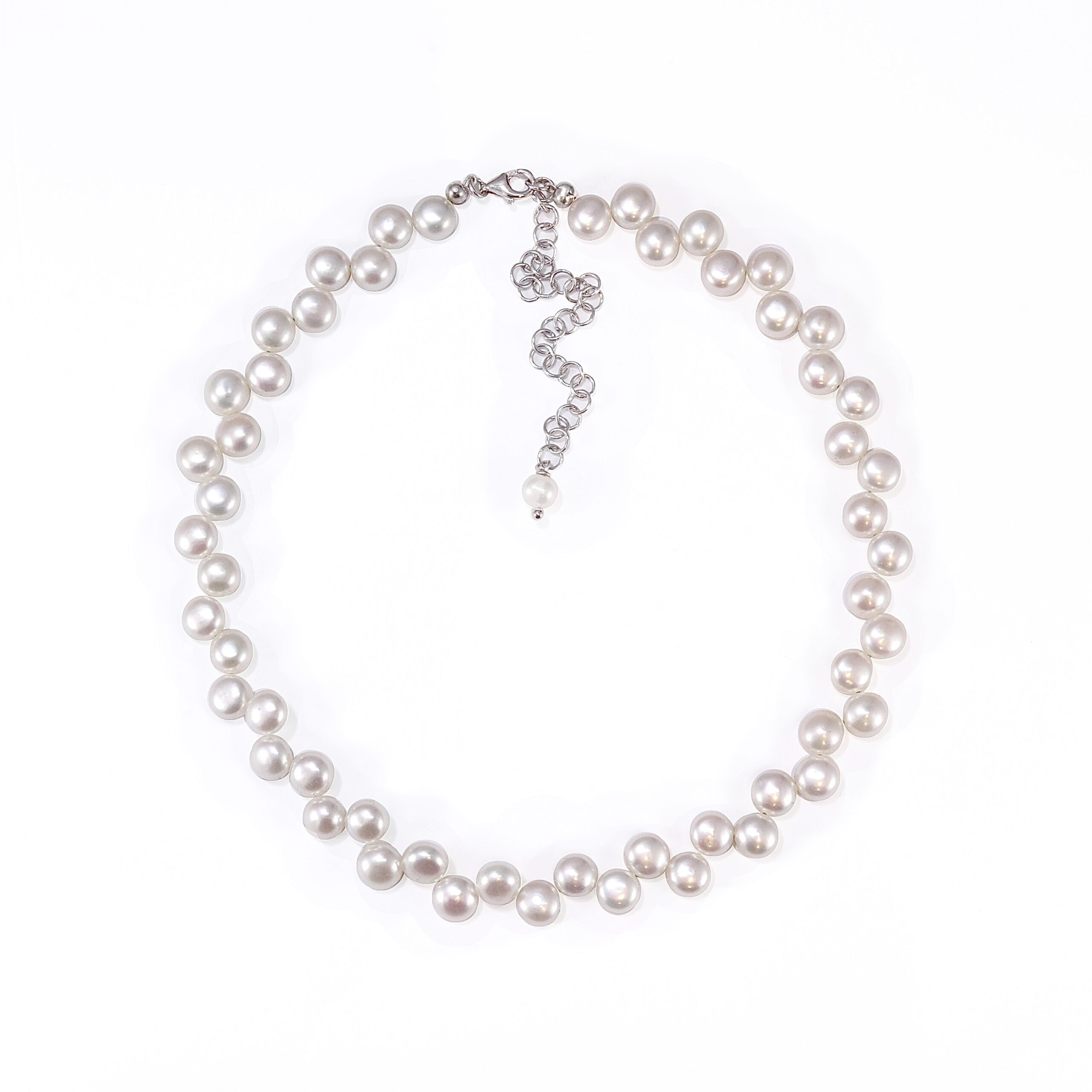 Girocollo con perle alternate