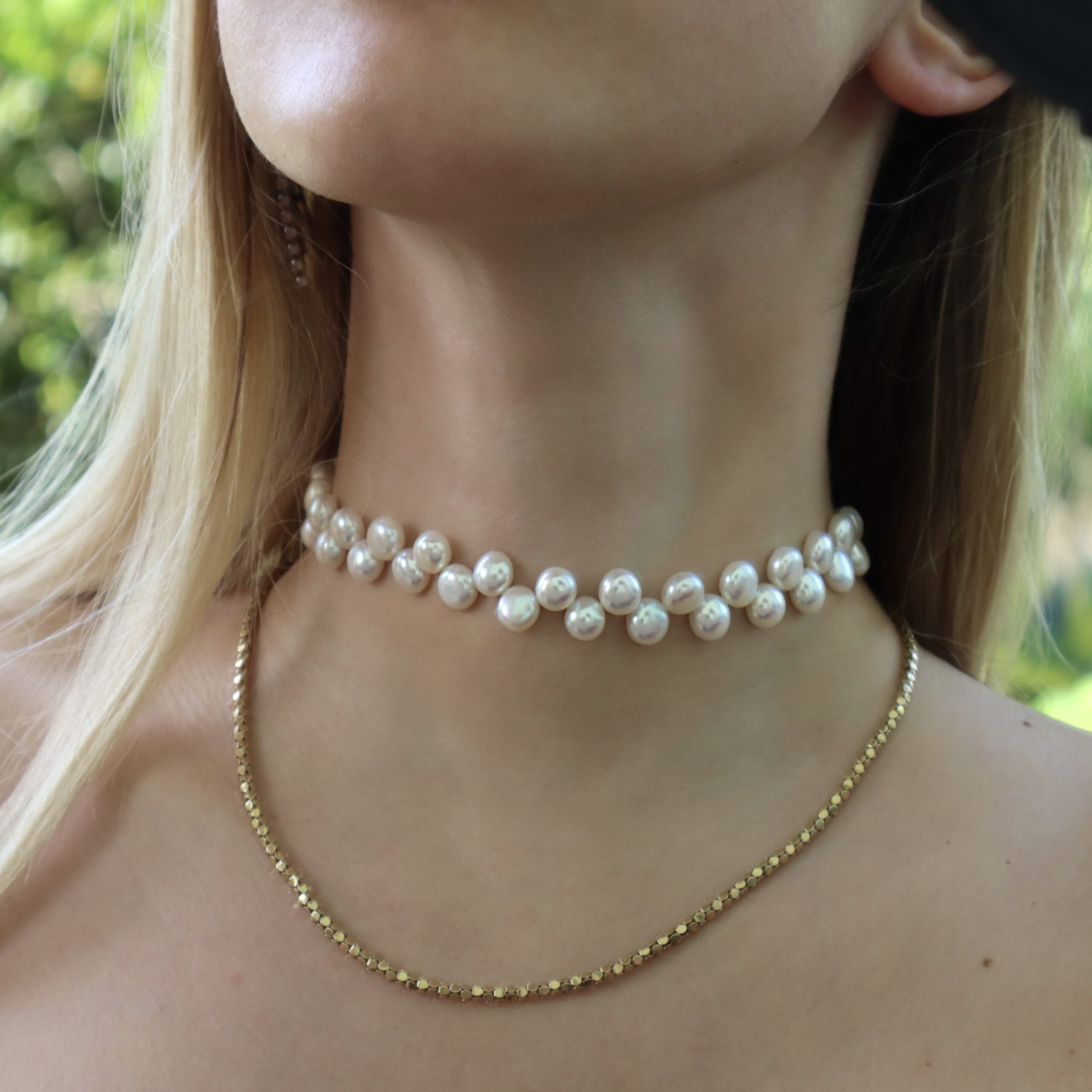 Girocollo con perle alternate - immagine 2