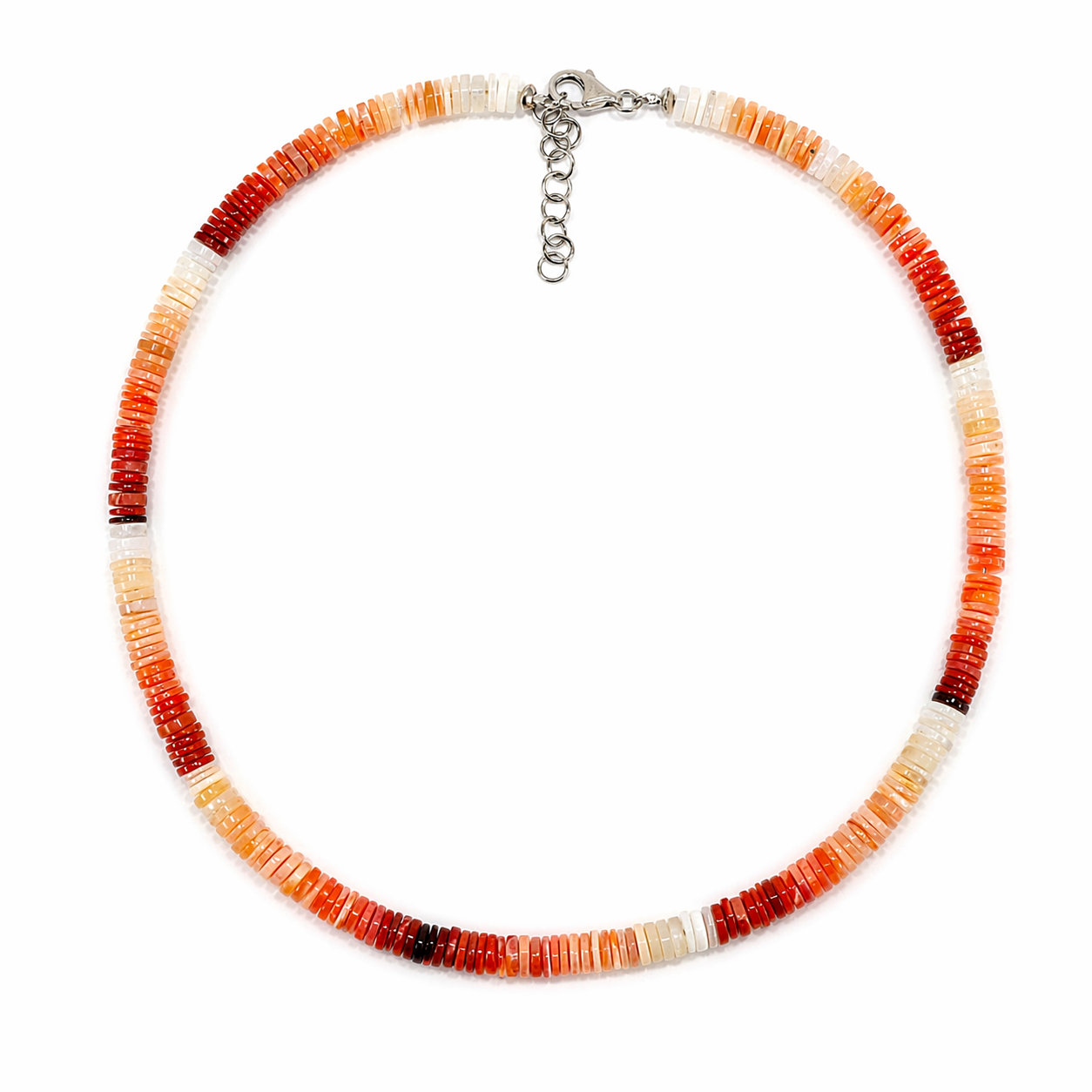 Collana in Opale di Fuoco Messicano - Slim Version - immagine 5