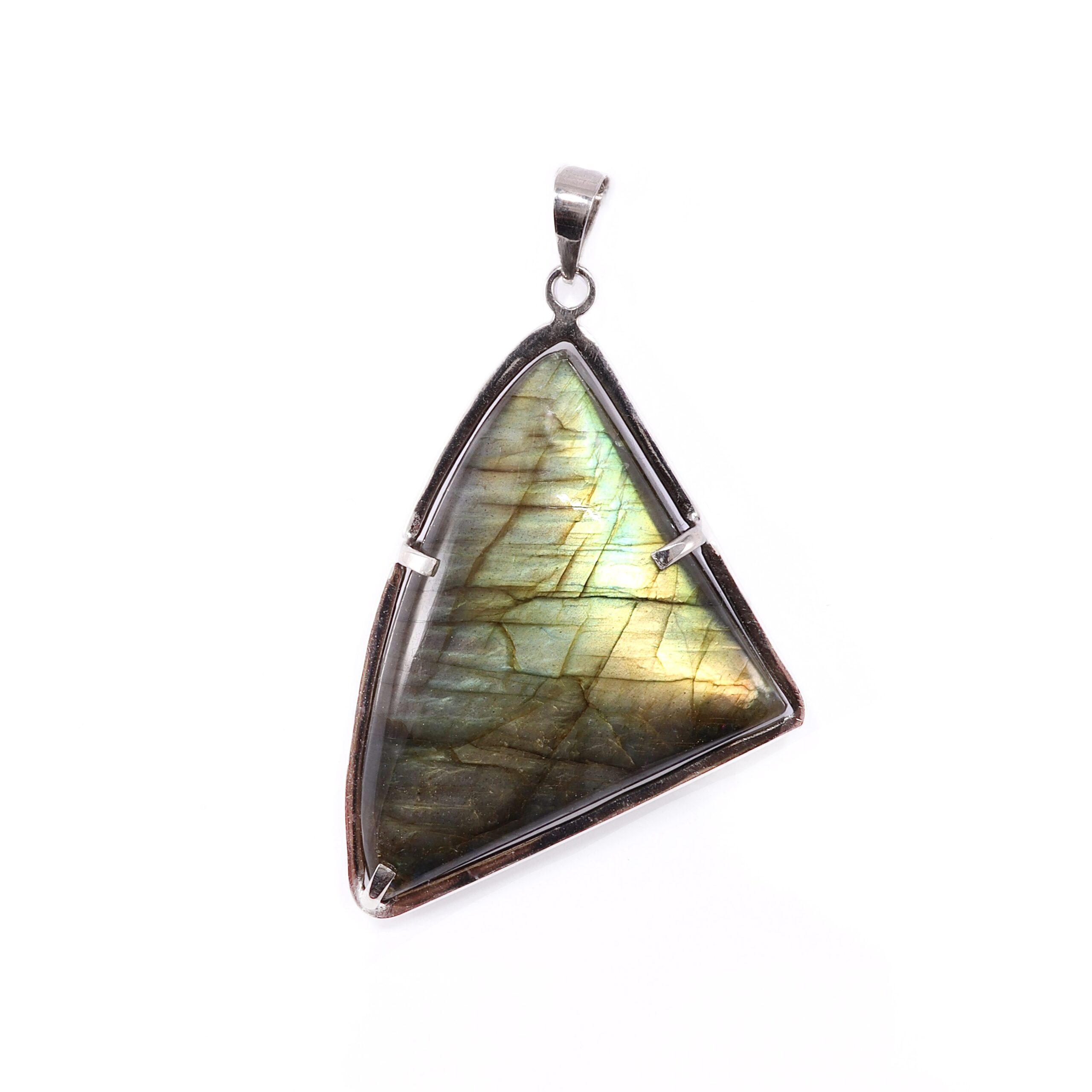 Pendente in Labradorite triangolare