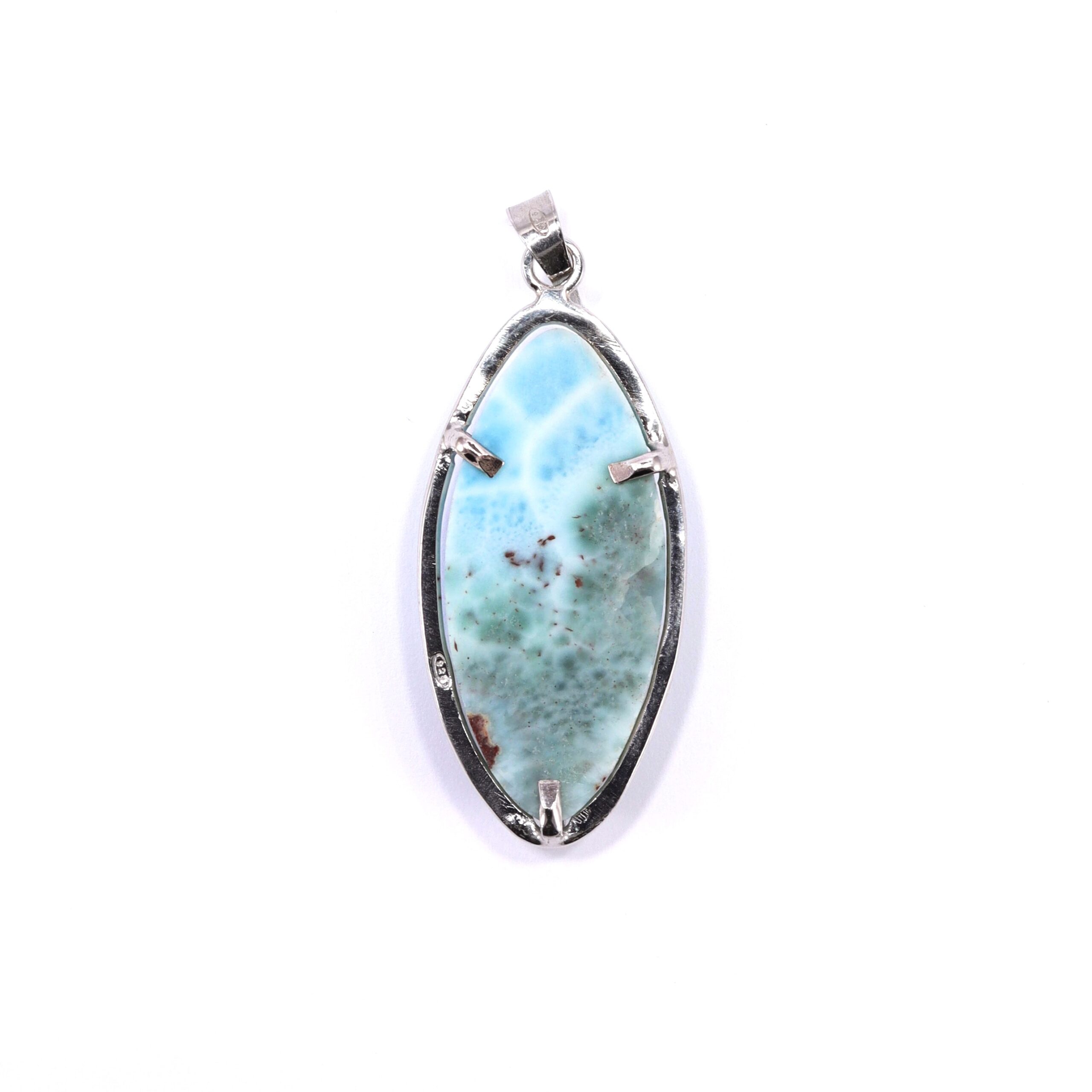 Pendente navette in Larimar - immagine 5