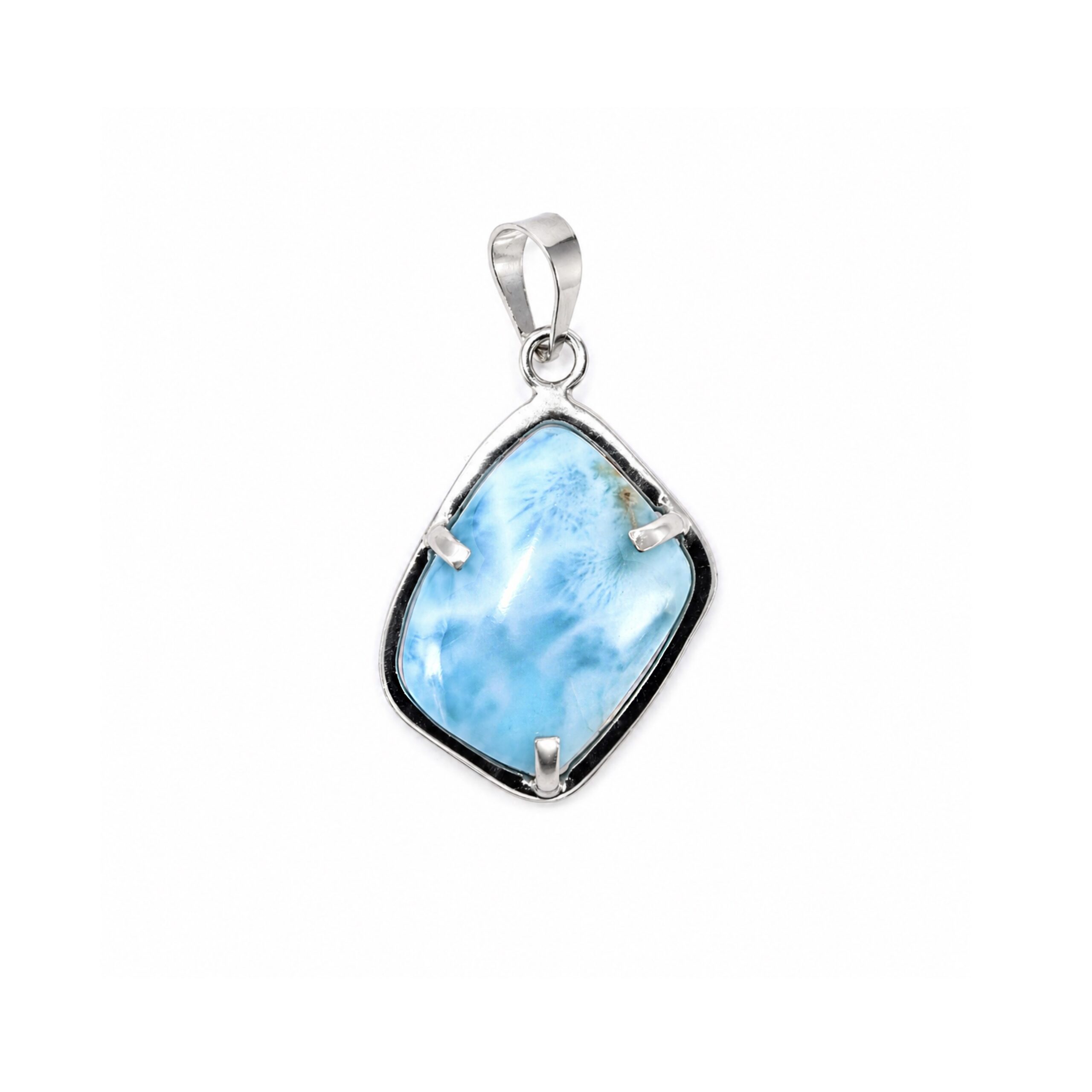 Pendente in Larimar romboidale