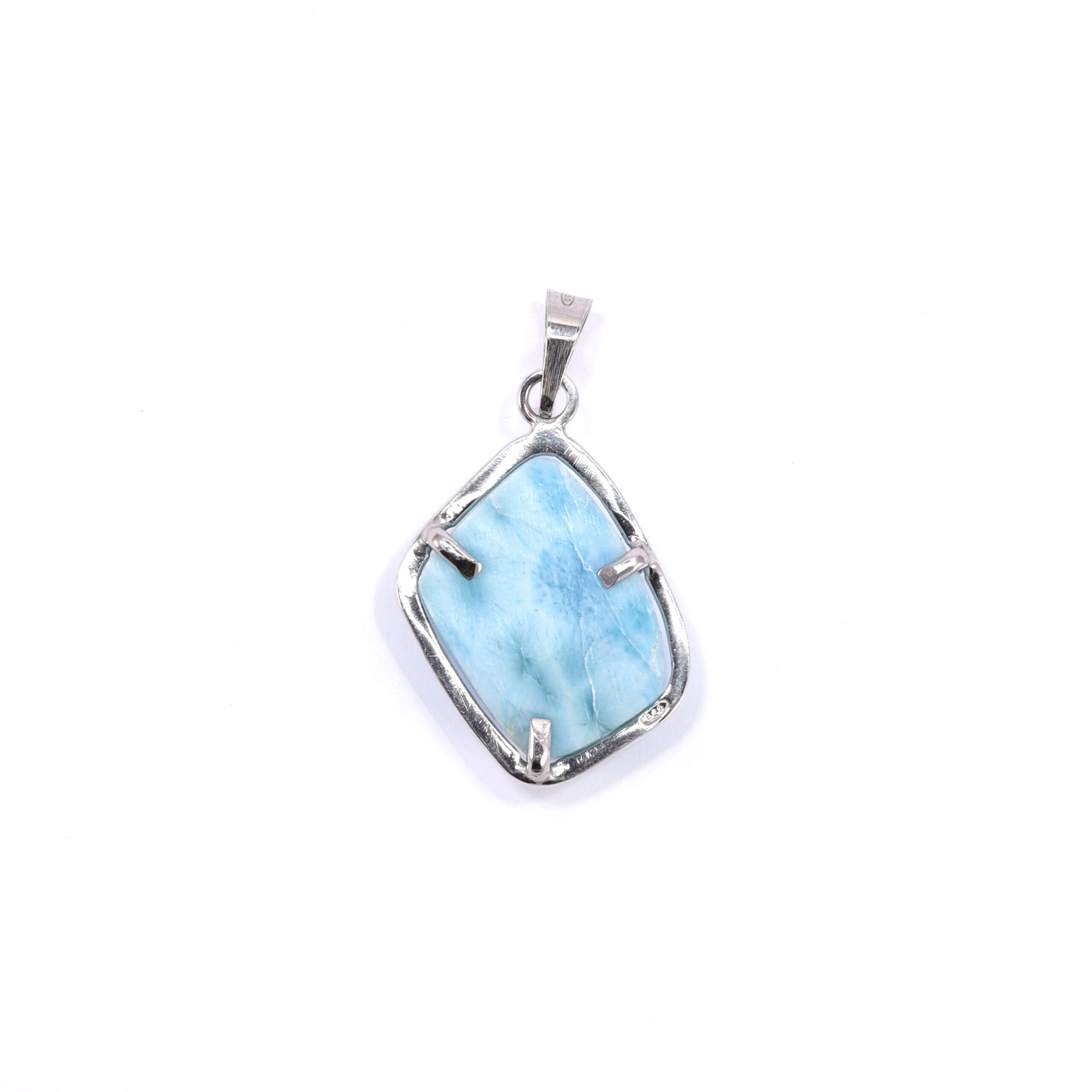 Pendente in Larimar romboidale - immagine 4