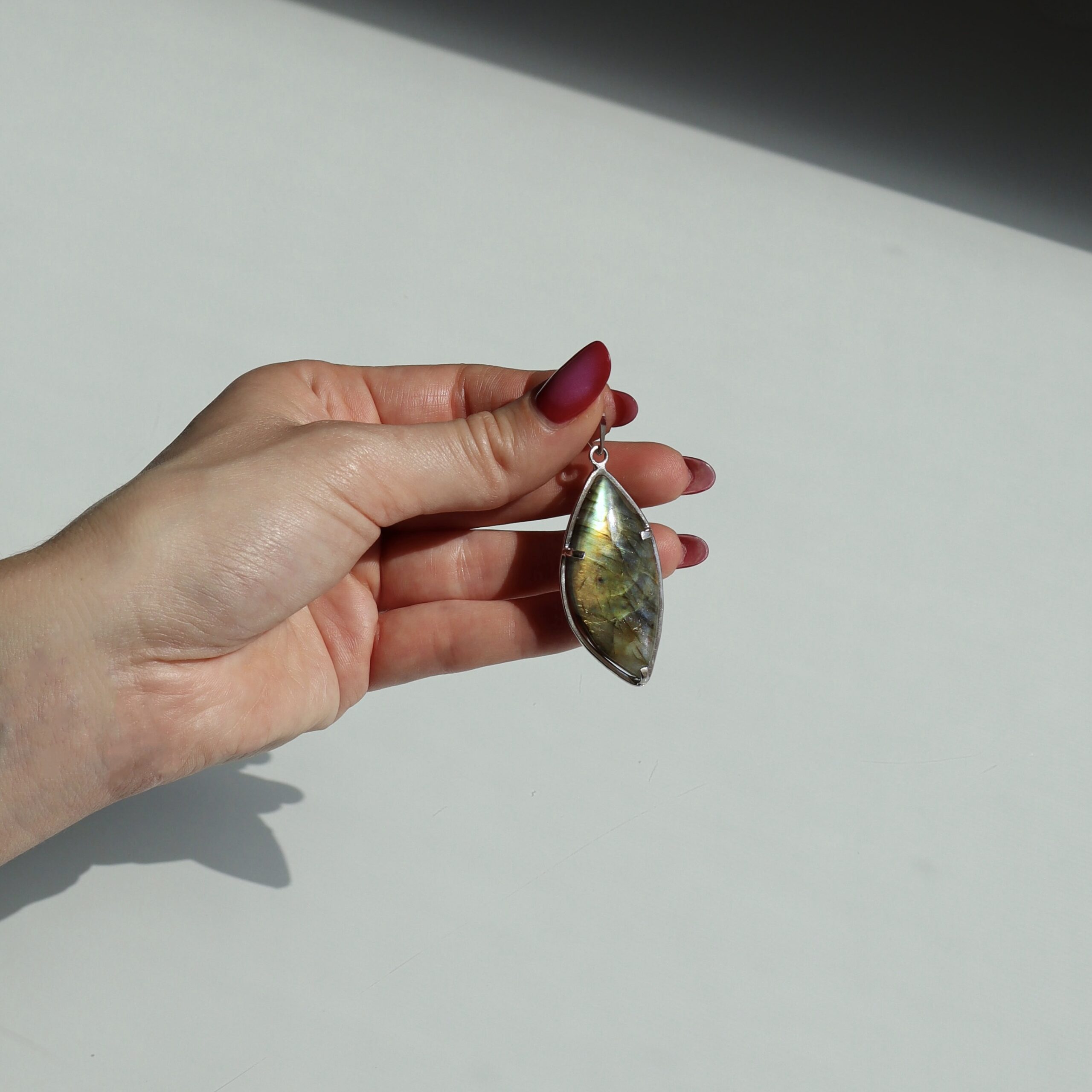 Pendente navette in Labradorite - immagine 3