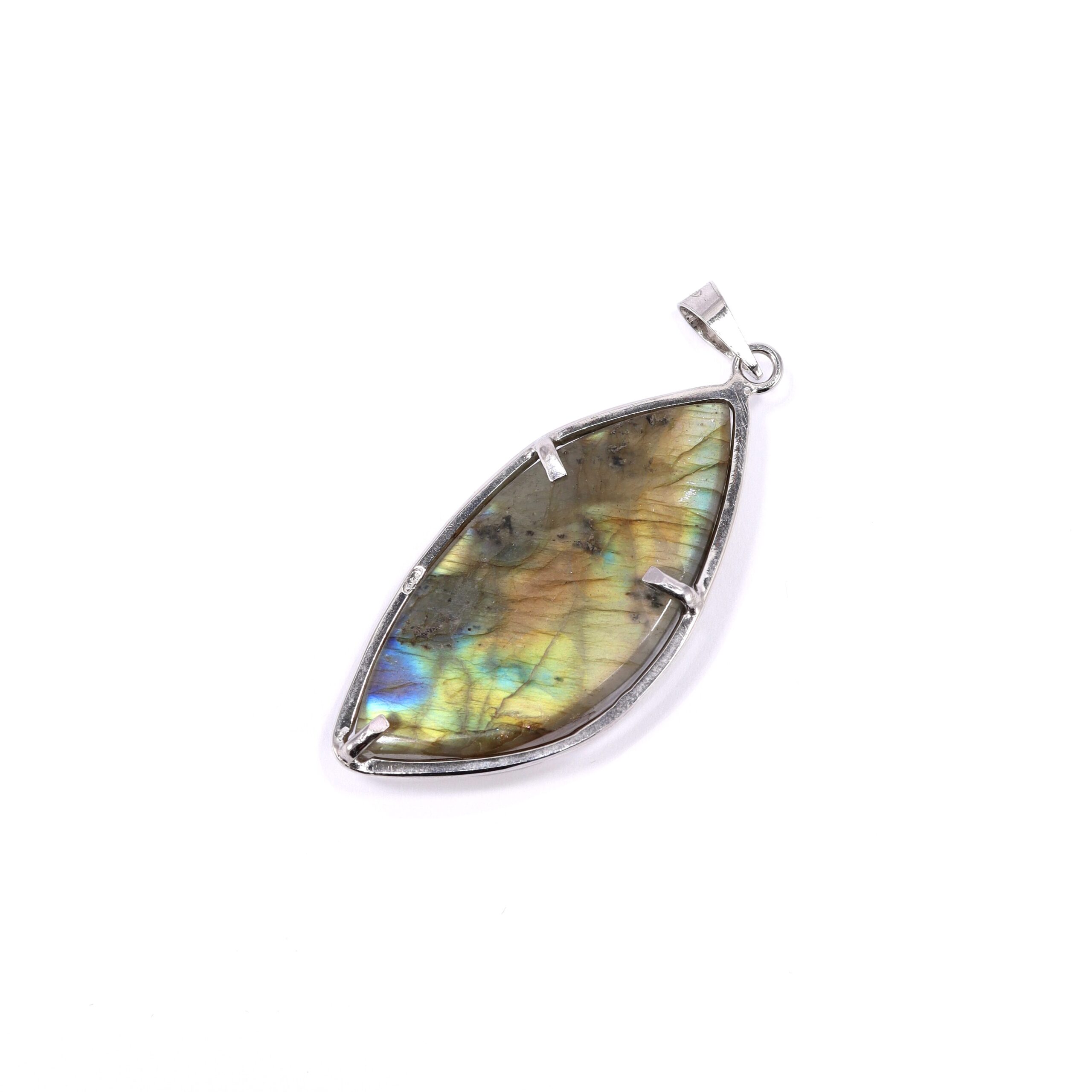 Pendente navette in Labradorite - immagine 5