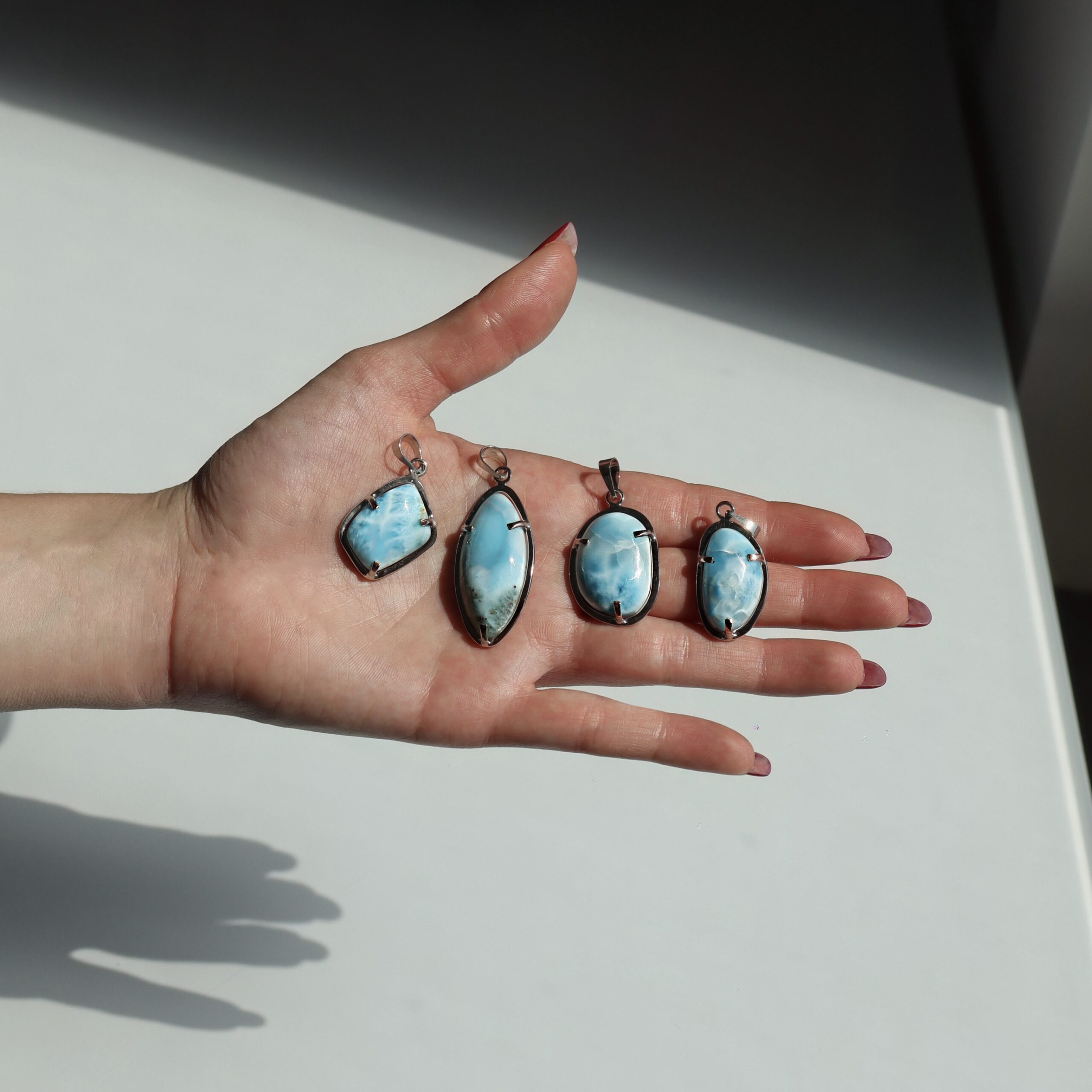 Pendente in Larimar ovale - immagine 4