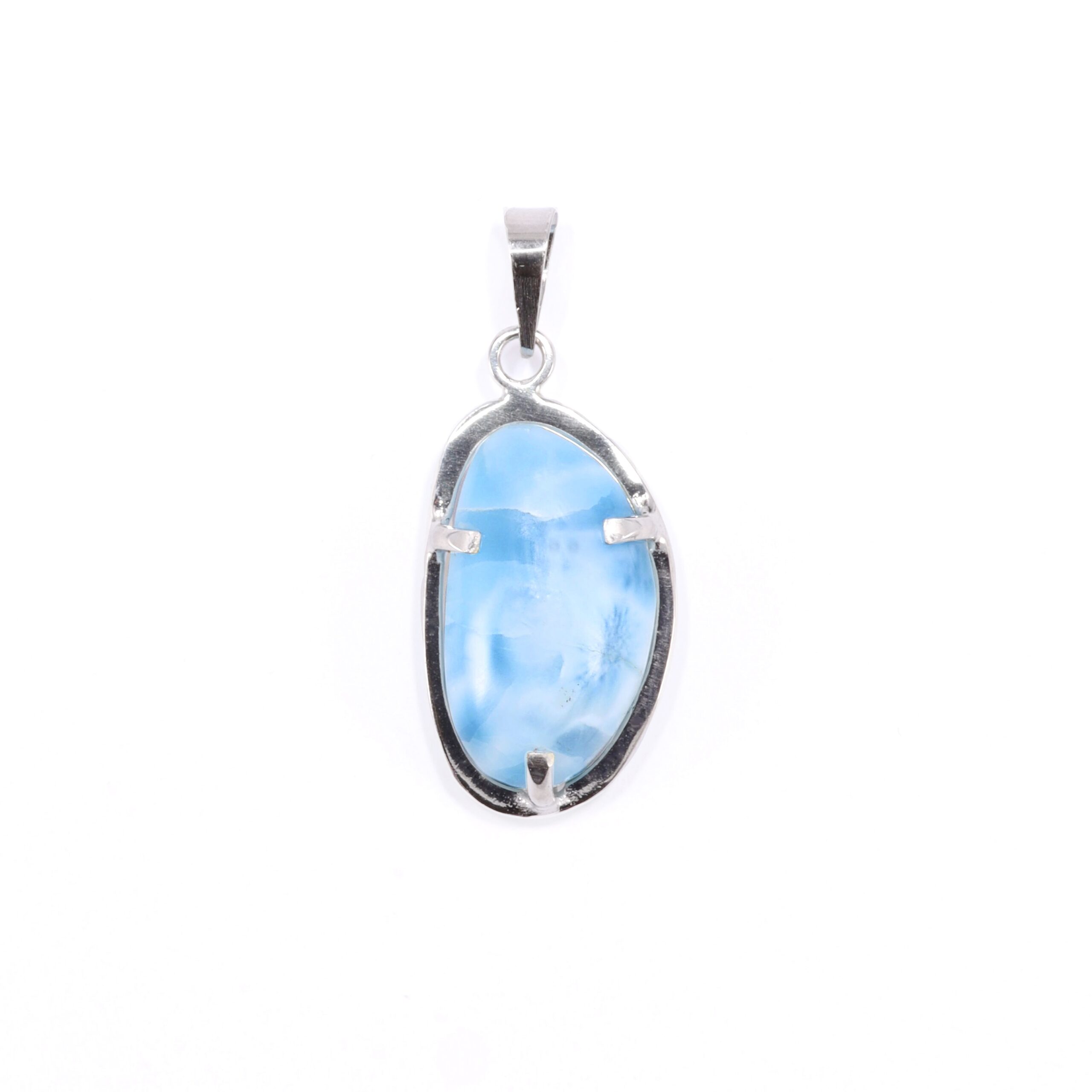 Pendente in Larimar ovale