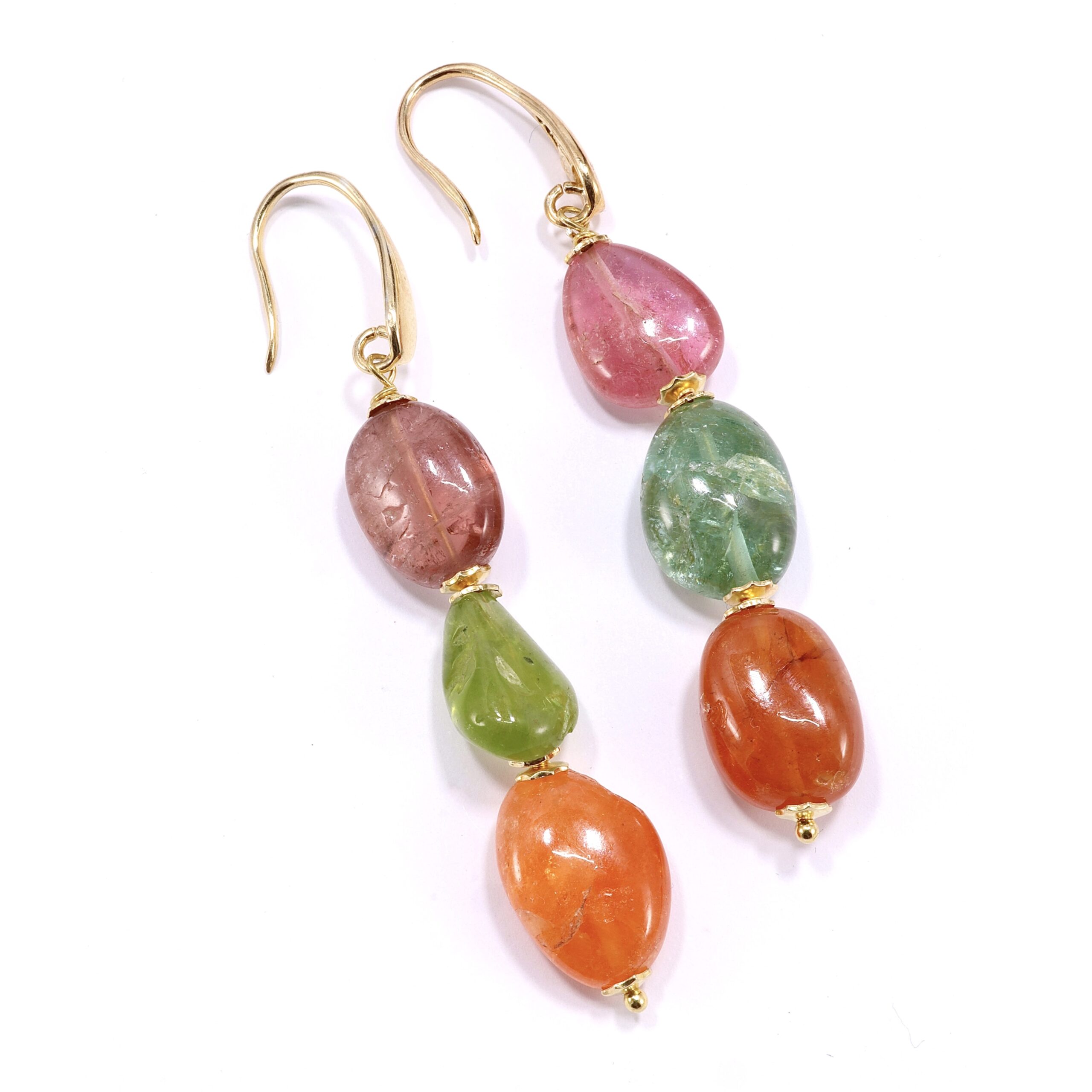 Orecchini con Tormalina multicolor